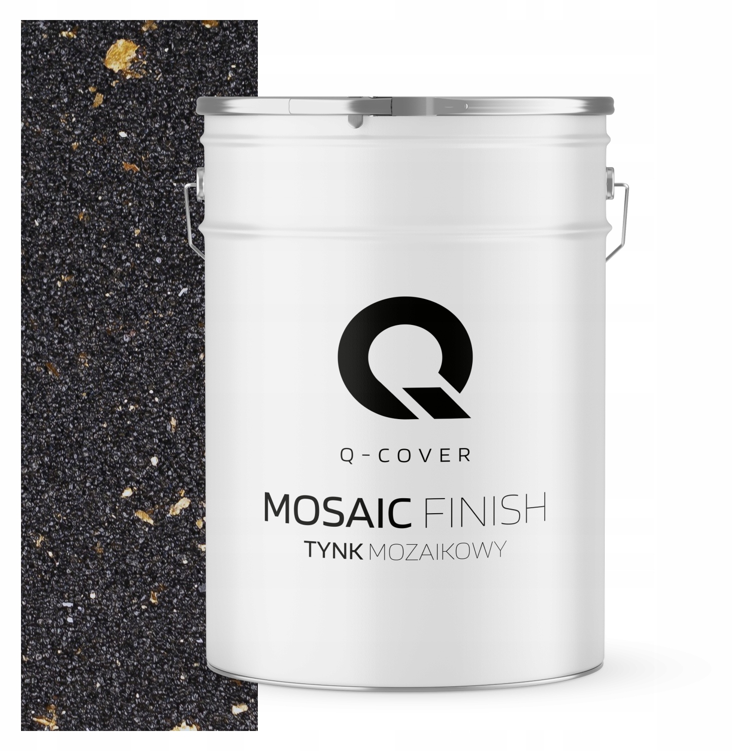 Mozaiková pryskyřičná omítka 25 kg Vnitřní vnější černá se zlatou slídou M14