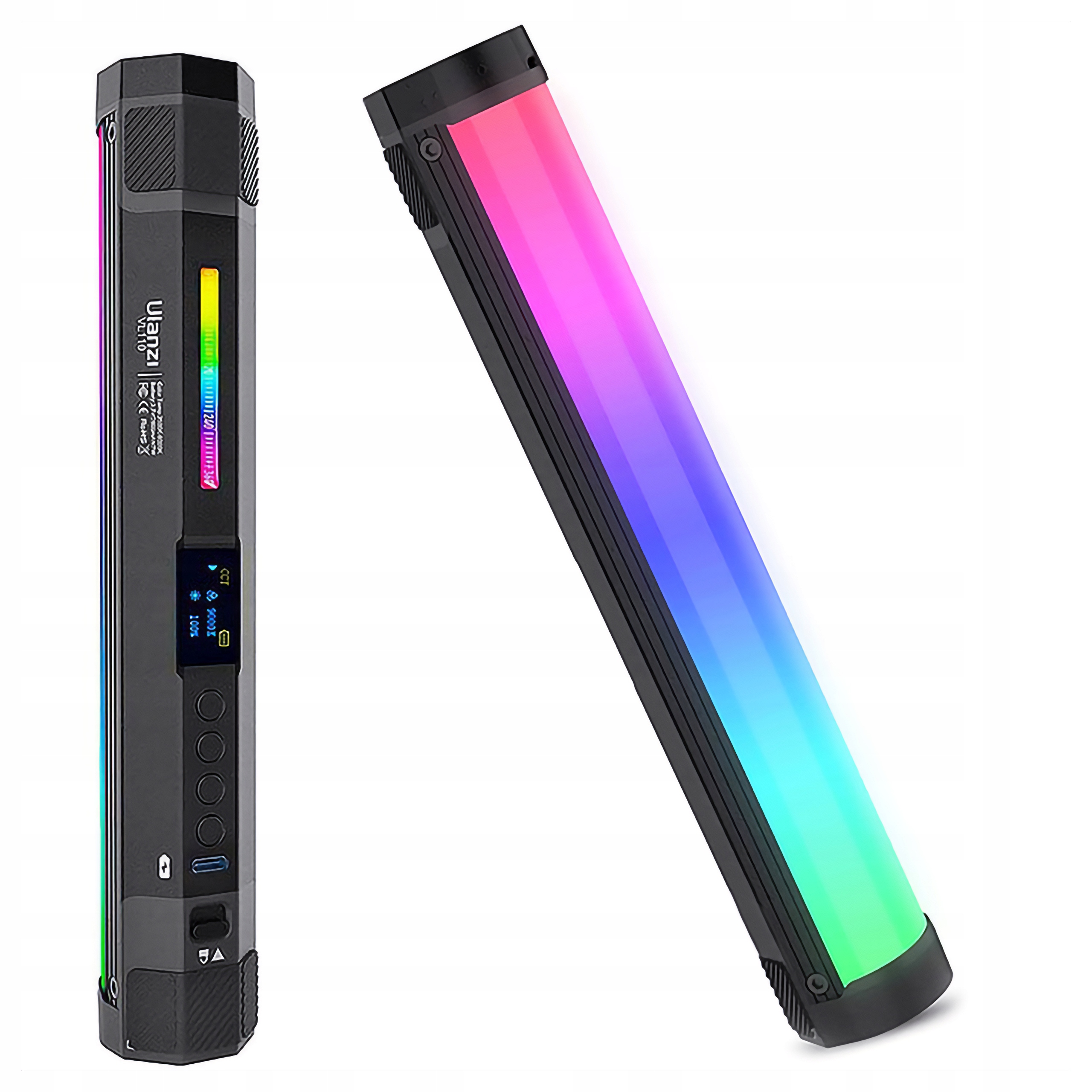 Tubová lampa Rgb Ulanzi VL110 akumulátor 2600 mAh vlog video nepřetržité světlo