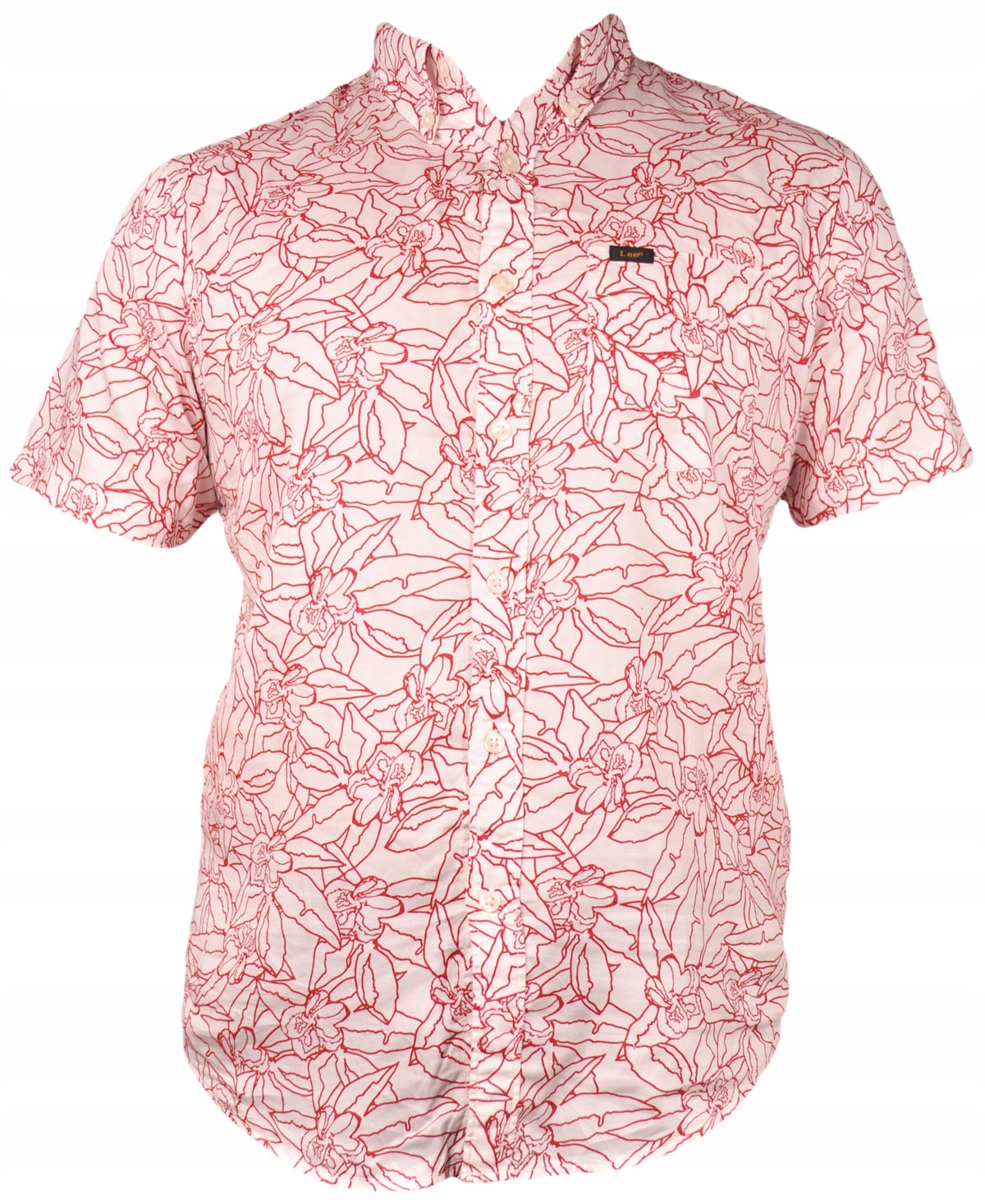 Lee košile Regular bílá červená Button Down M