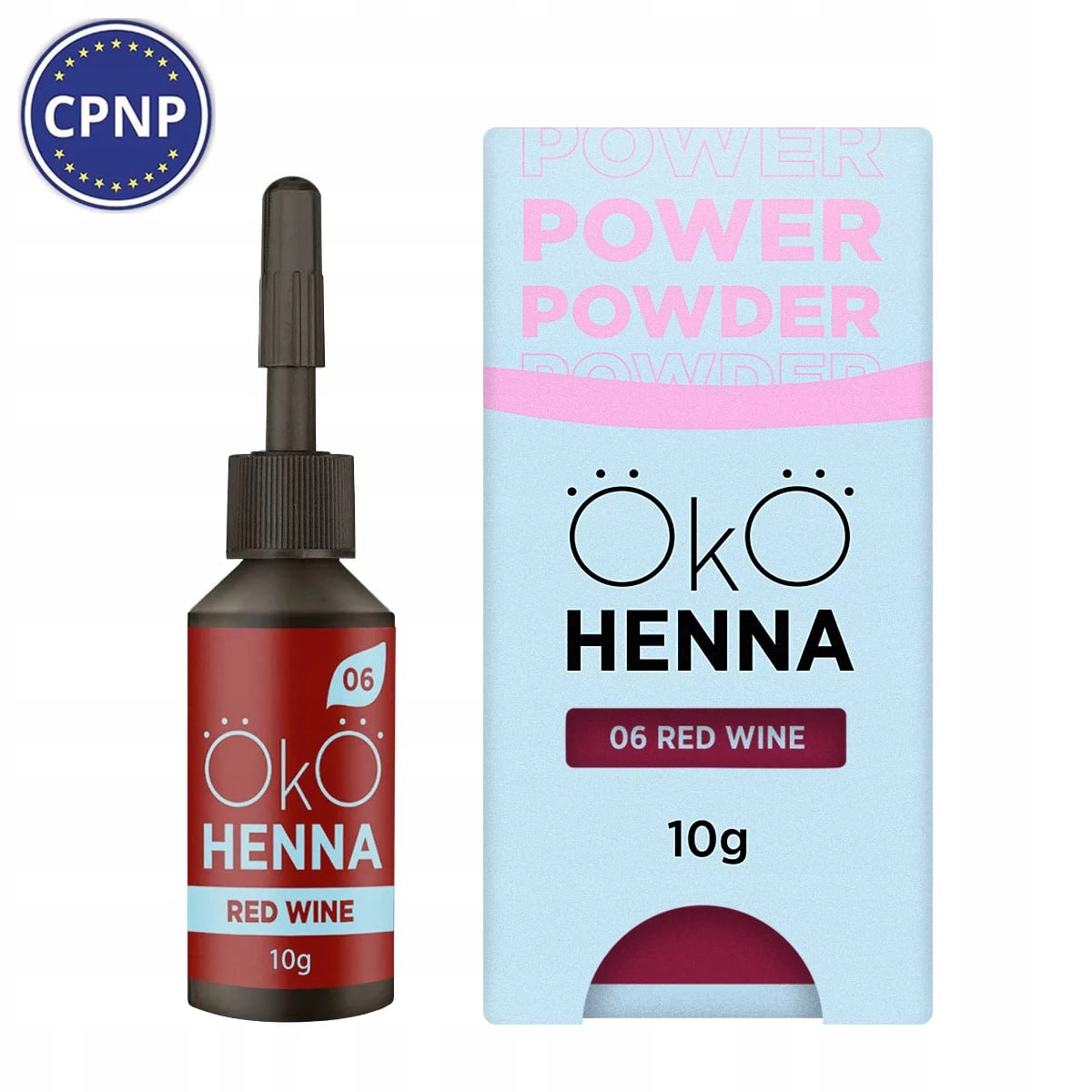Henna pudrová na obočí OkO Power Powder #06 Red Wine 10 g