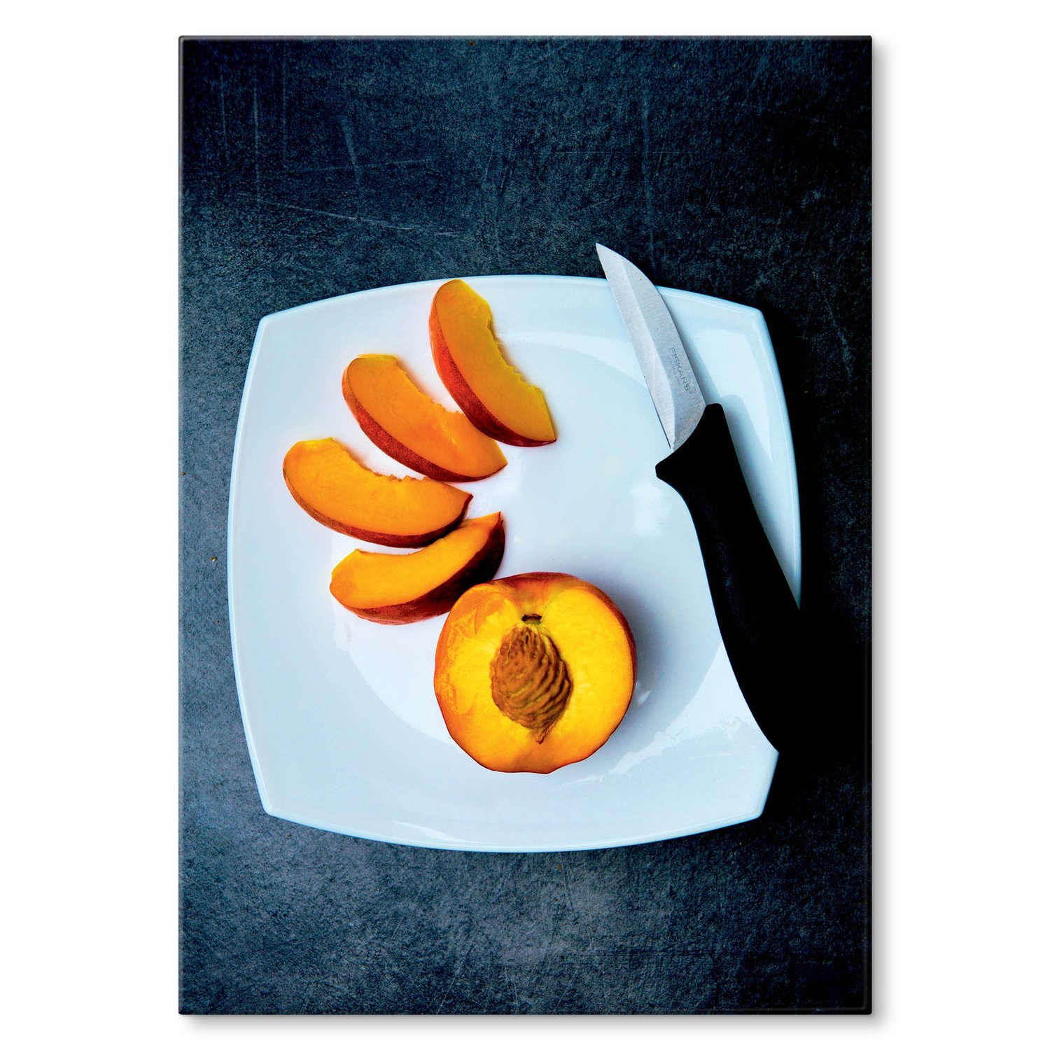 Kovový plakát Broskev Dárek 22 x 31 cm