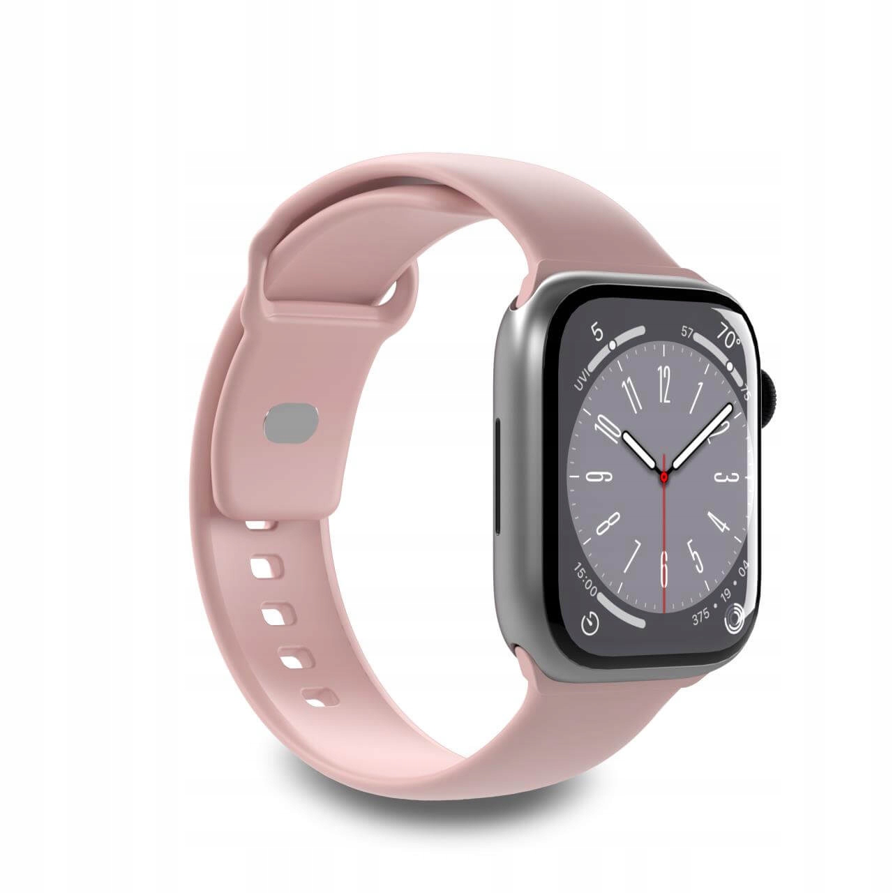 Silikonový řemínek pro Apple Watch 38 40 41 mm Icon růžový 2 ks