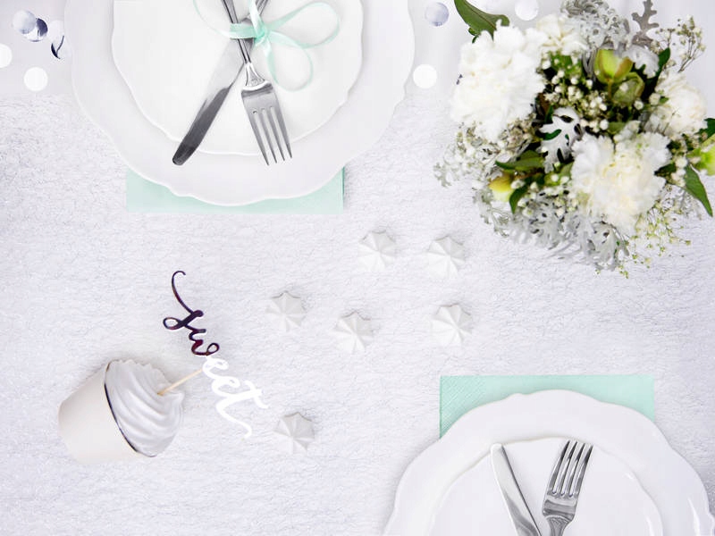 MIĘTOWE Serwetki papierowe - 33x33cm - 20 sztuk Liczba sztuk 20 szt.