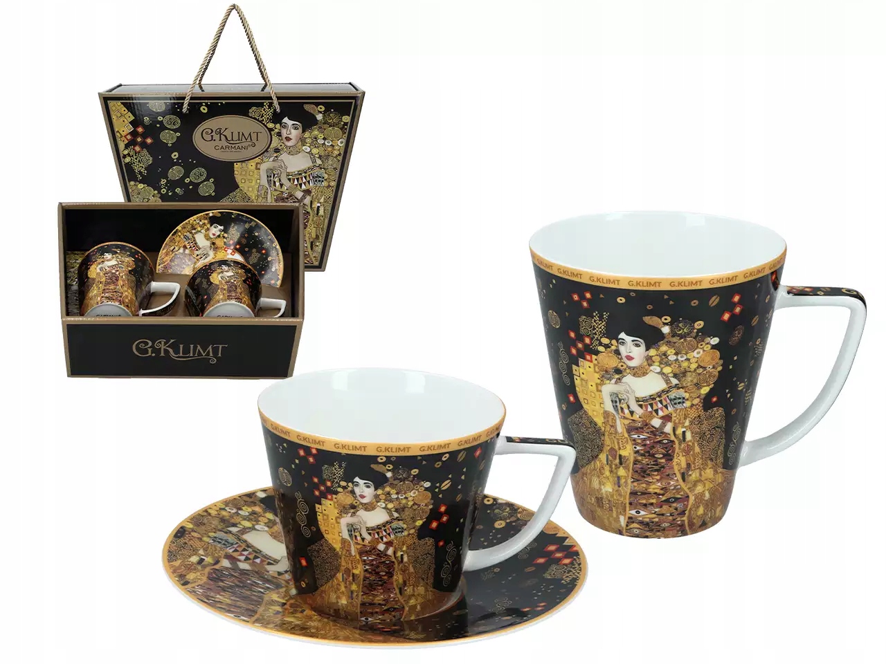 Carmani Kpl. šálek a hrnek G. Klimt, Adela