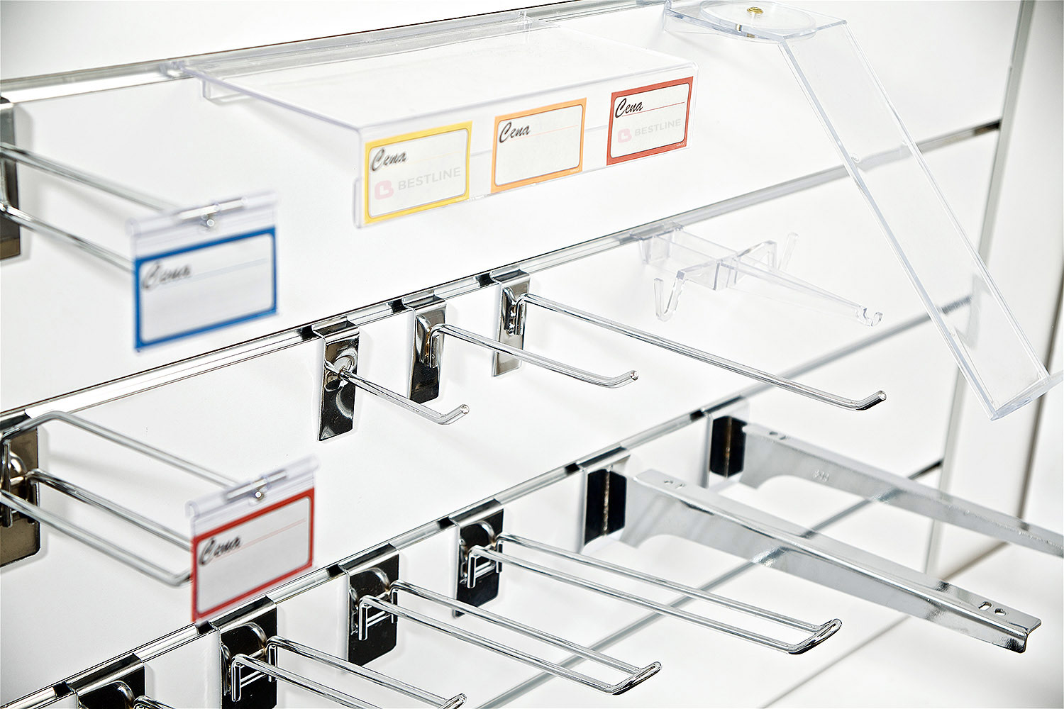 PANEL Slatwall Spacewall Best-Line 50x80cm 3 FREZY BIAŁY Liczba półek brak informacji