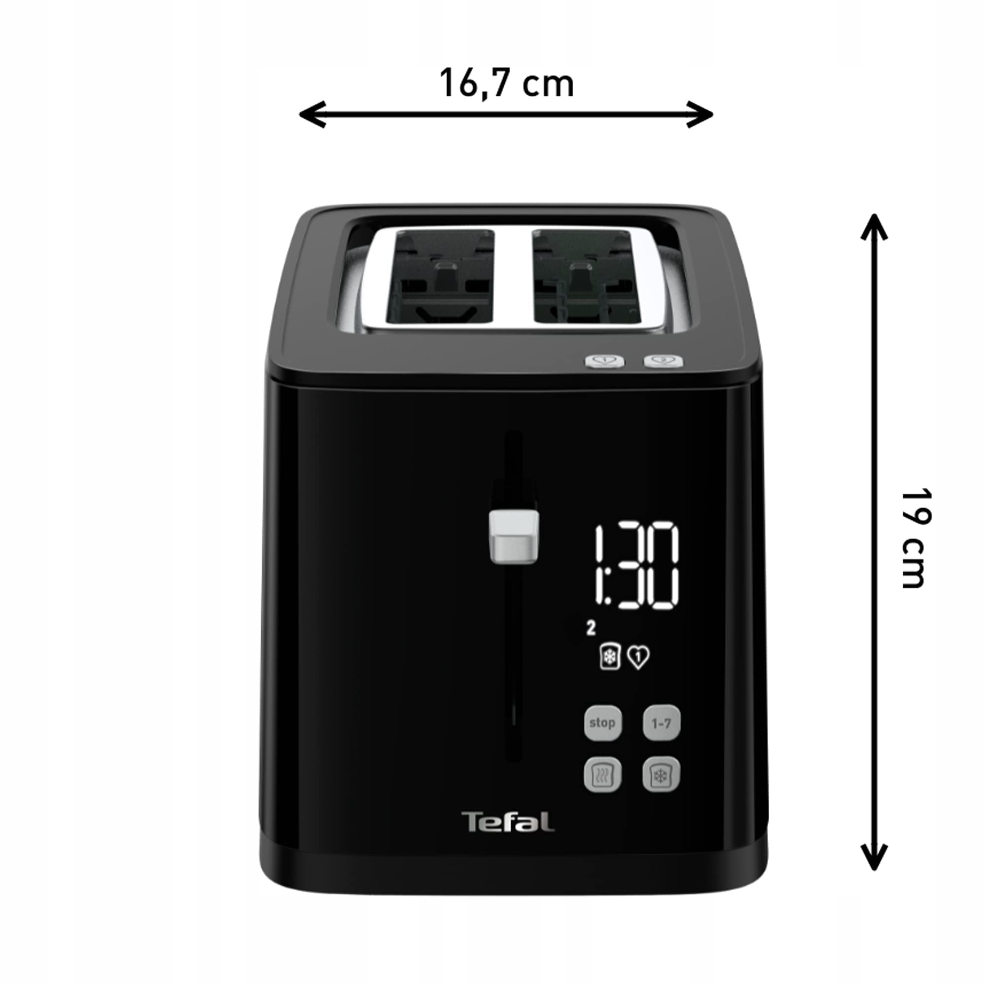 TEFAL TL6408 Toster Dla Długich Kromek z Wyświetlaczem Cyfrowym — miniatura 3