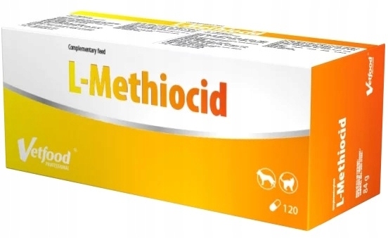 Vetfood L-Methiocid na układ moczowy psa i kota 120 kaps.