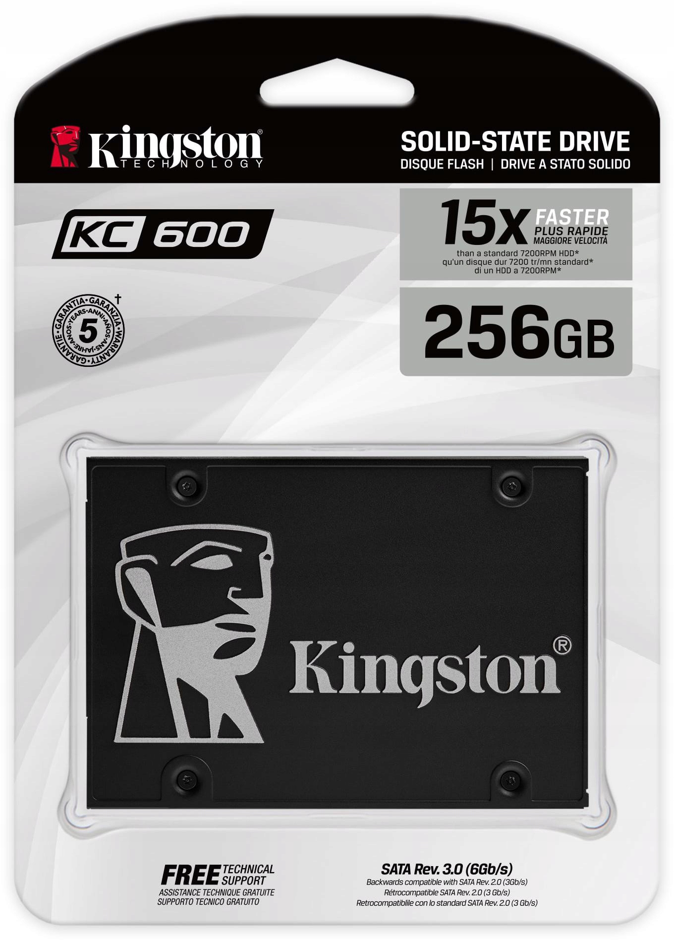Ssd disk Kingston KC600 256GB Sata 550/500 MB/s
