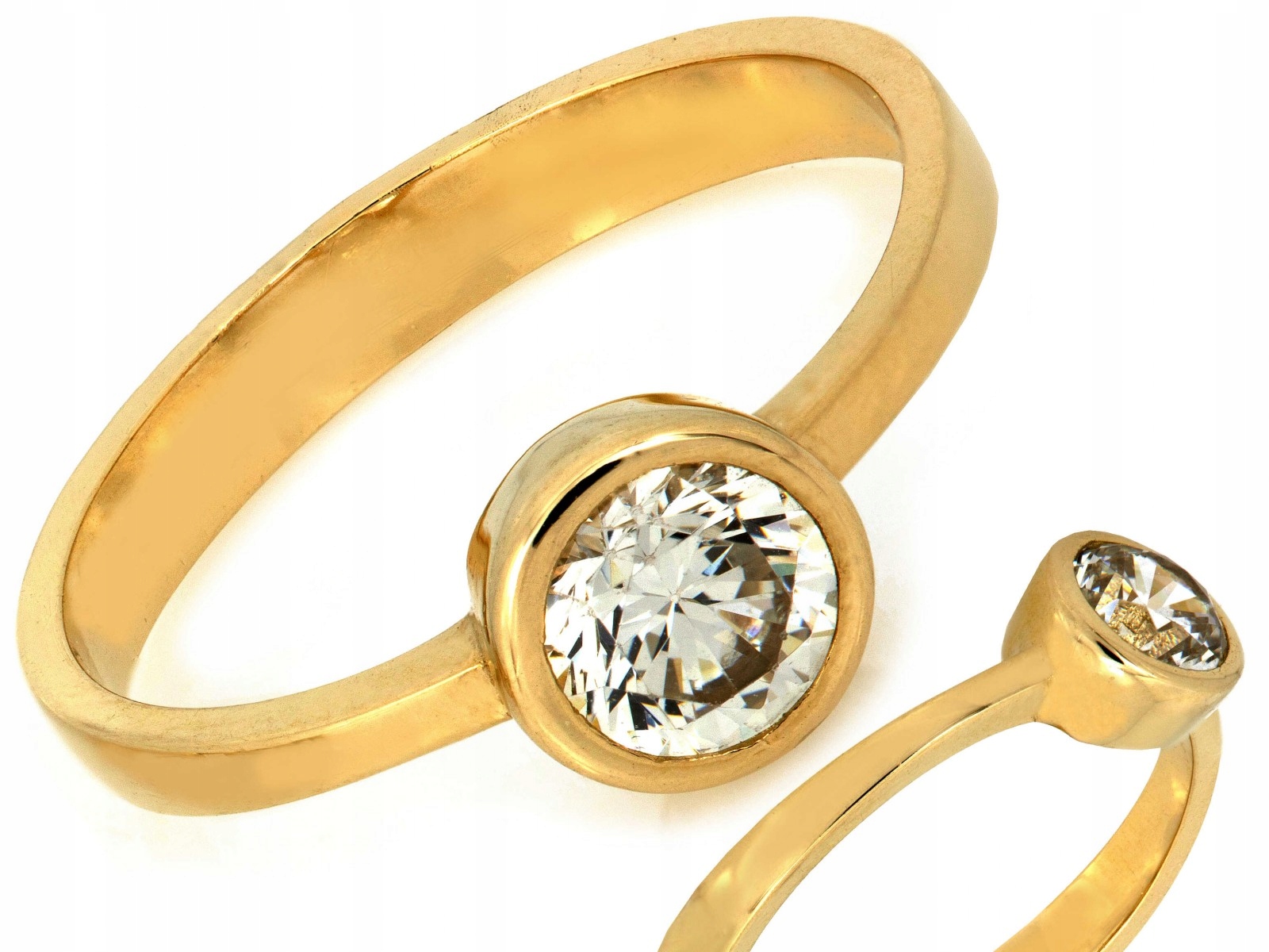 Dámský prstýnek ze zlata 585, elegantní design 14 karátů