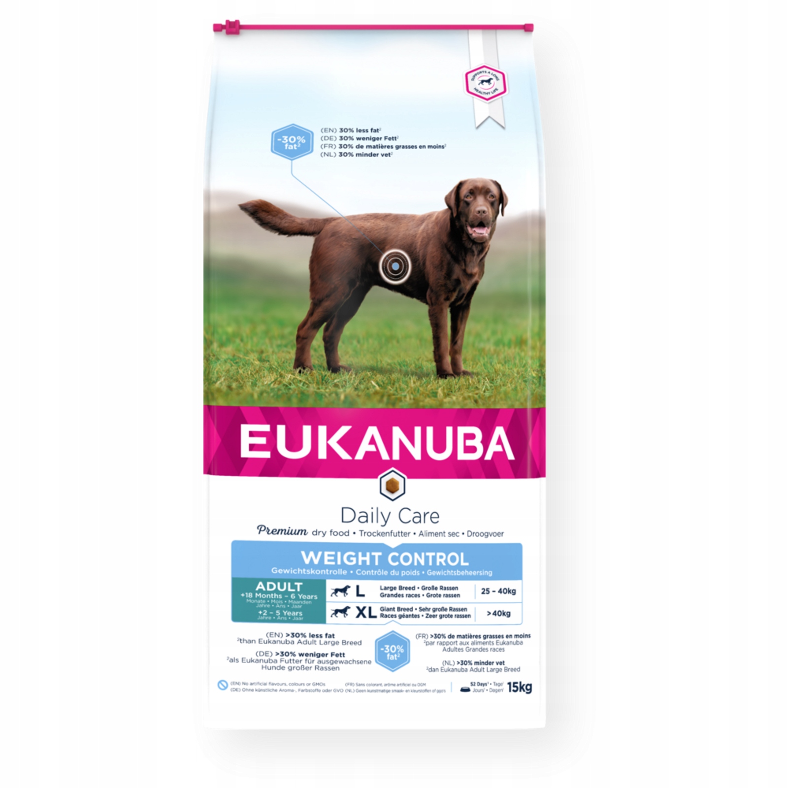 Levně Eukanuba Weight Control Large krmivo krmivo 15 kg