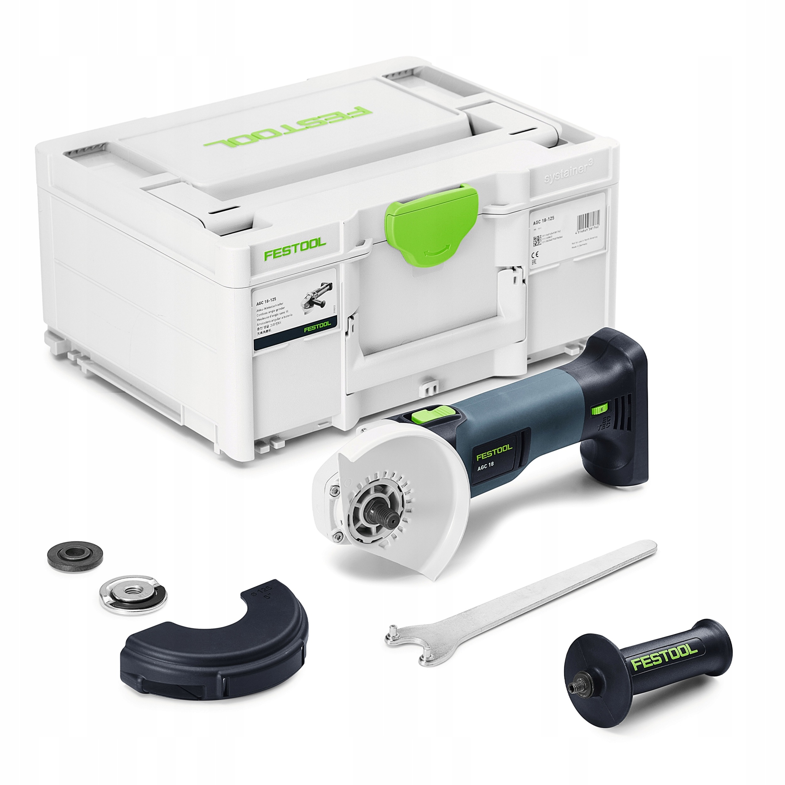 Szlifierka kątowa Festool Agc 18-125 EB-Basic 578367 Akumulatorowa