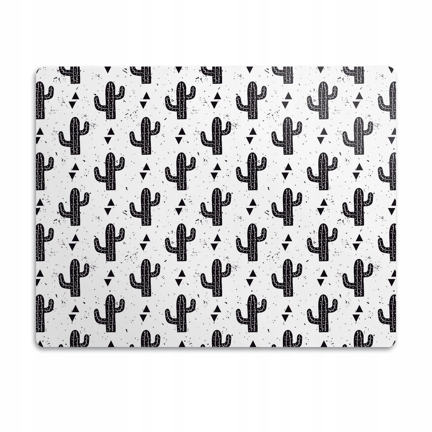 Levně Ochranná podložka pod misku Černé kaktusy 60x40
