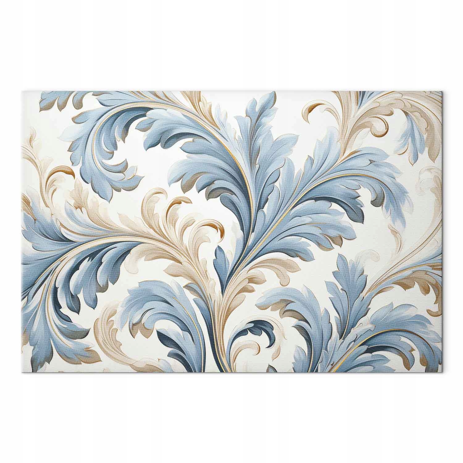 Obraz na plátně Abstrakce Ornament Vzor Baroko Rostlina 60x40 cm