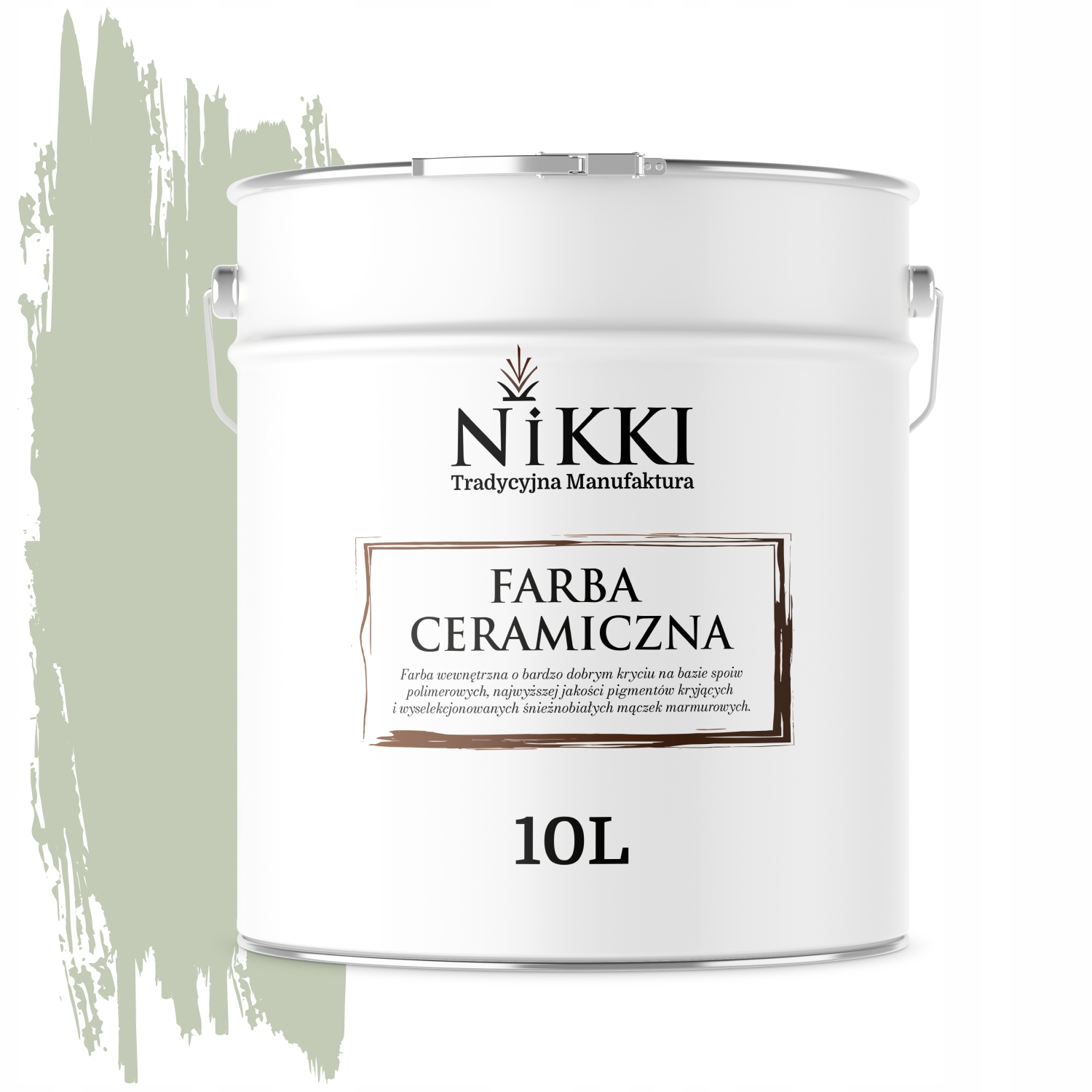 Keramická Stropná Nástenná Farba Zelená Svetlá H2157 Hlboká Matná 10 L