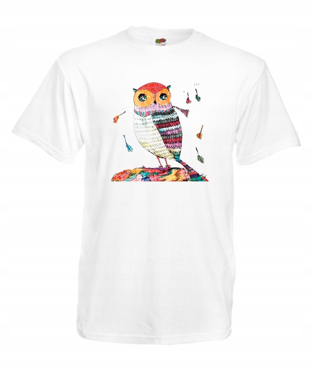 

XXXL Koszulka Męska Sowa Sowy Kolorowa Sówka Owl