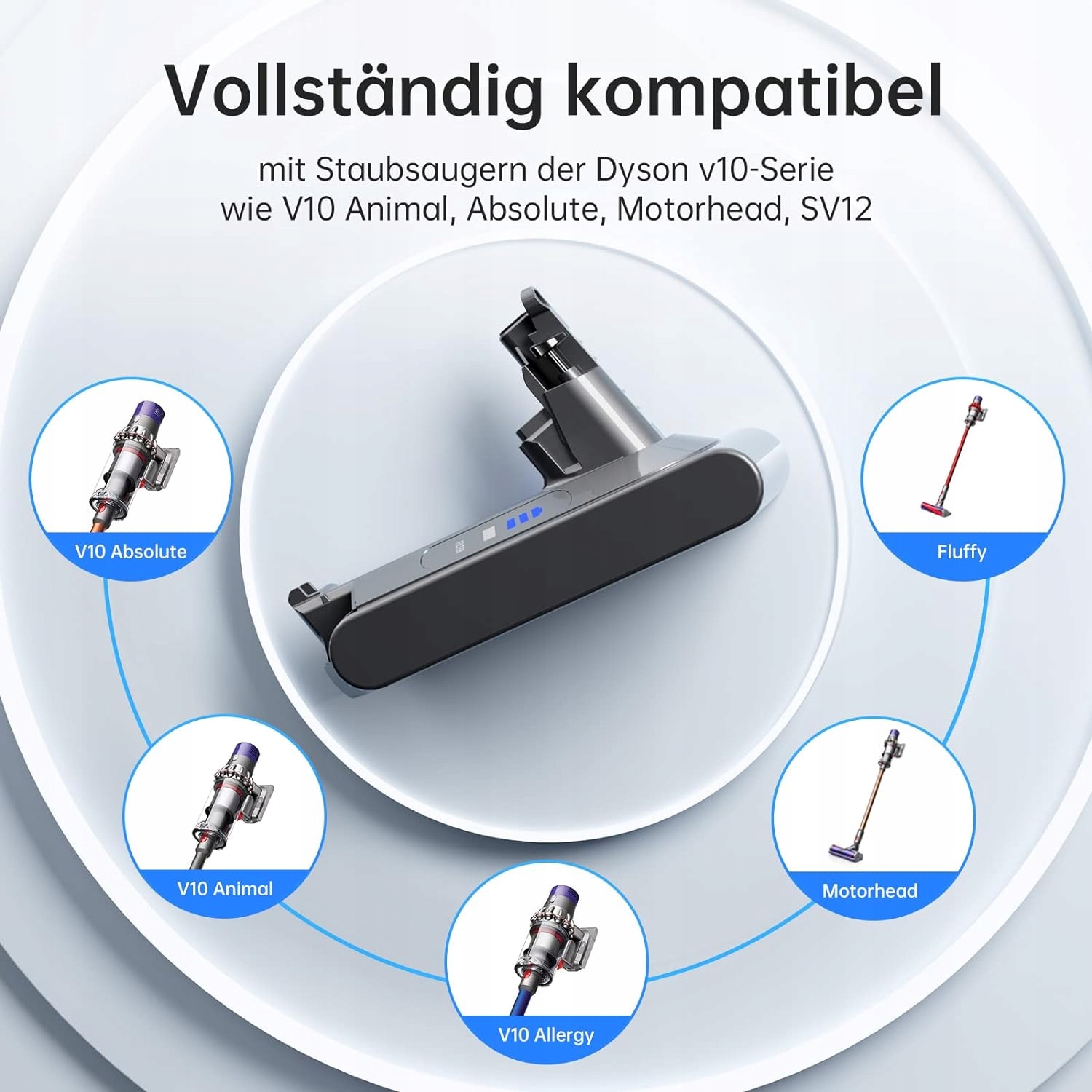 Bateria Zapasowa do Dyson V10 25,2V 5000mAh Li-Ion Model V10