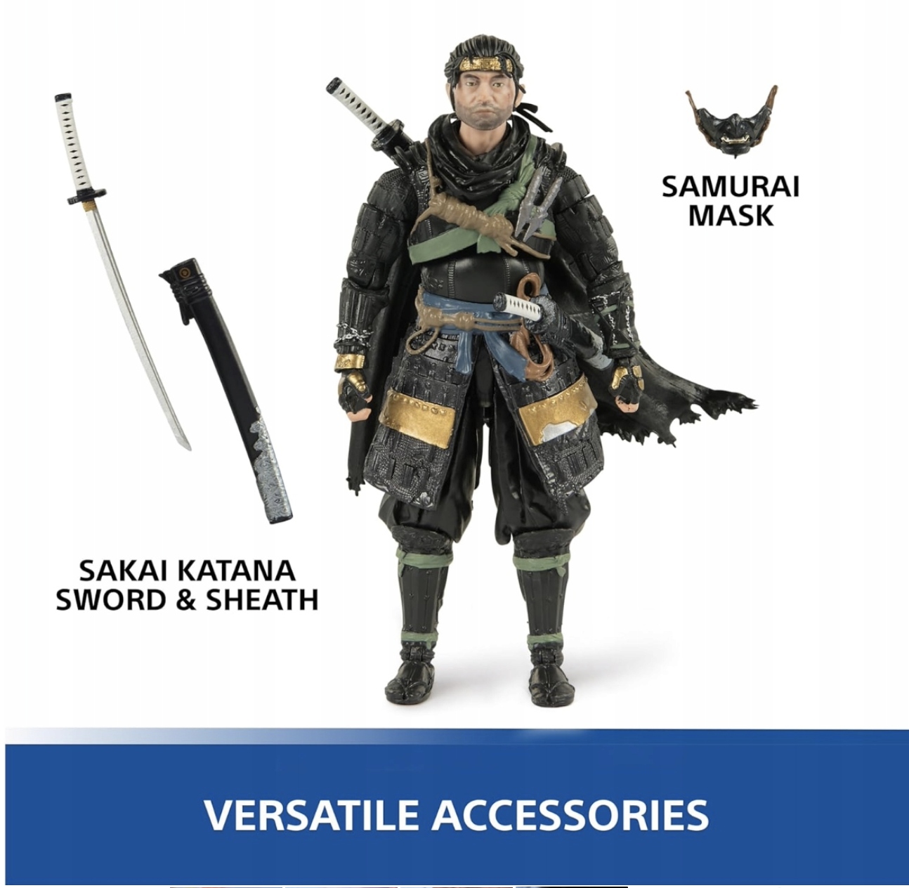 新品未開封 GHOST OF TSUSHIMA JIN SAKAI Figurka ruchoma PlayStation Ghost of Tsushima Jin Sakai