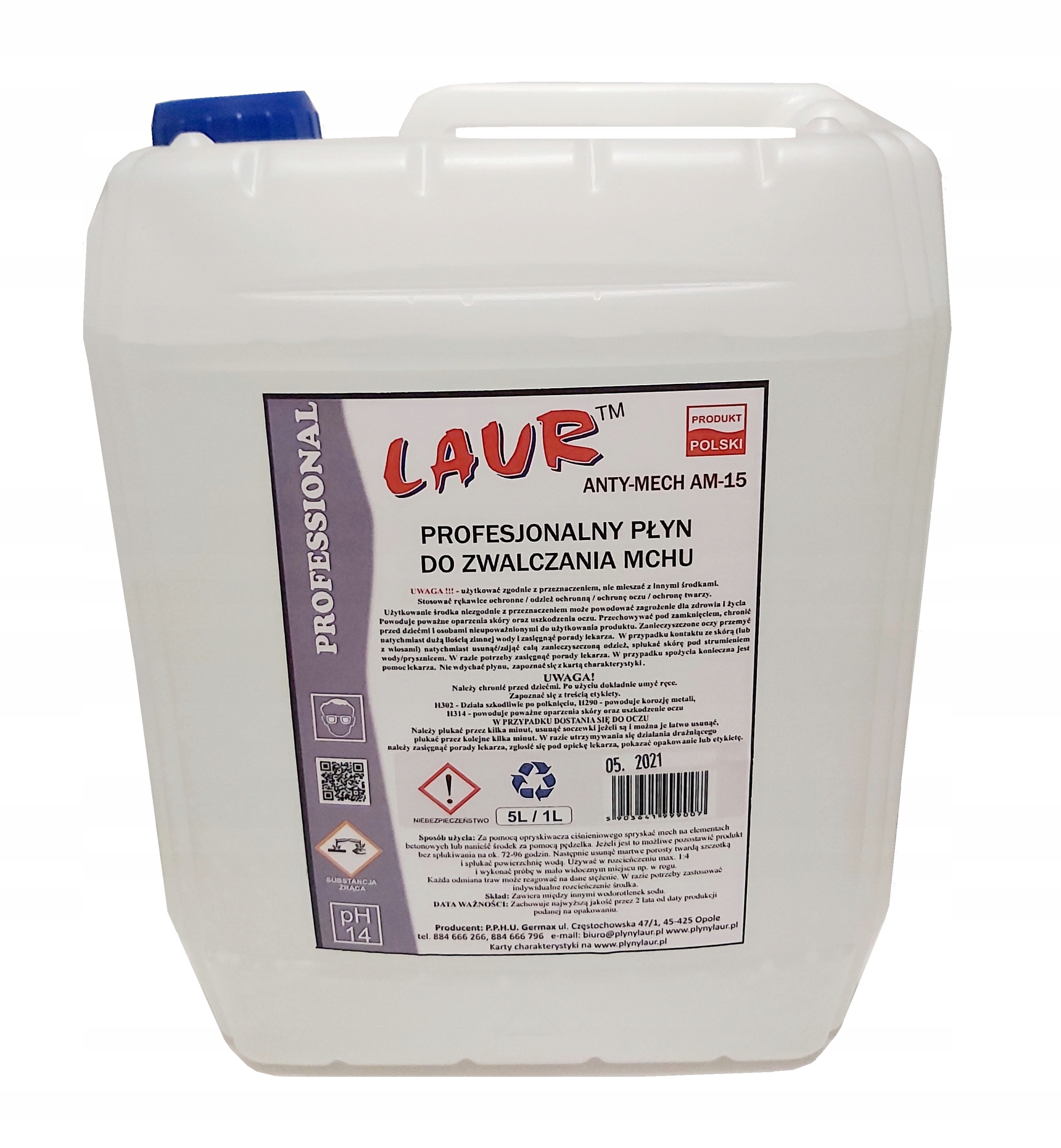 

AM-15 Anty Mech zwalczanie mchu Koncentrat 5L