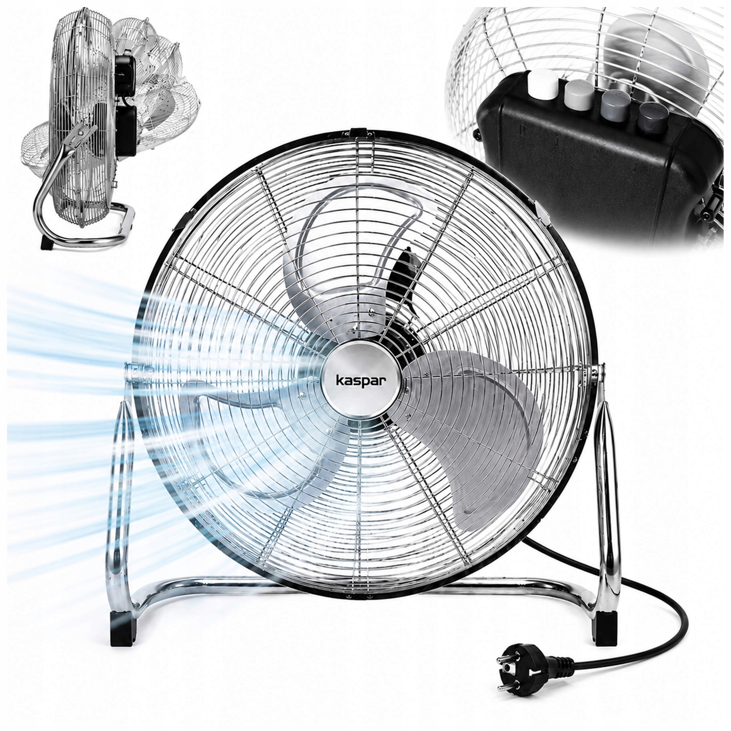 Podlahový Ventilátor Stojanový Ventilátor Silný Cirkulátor 200 W Regulácia Výkonu