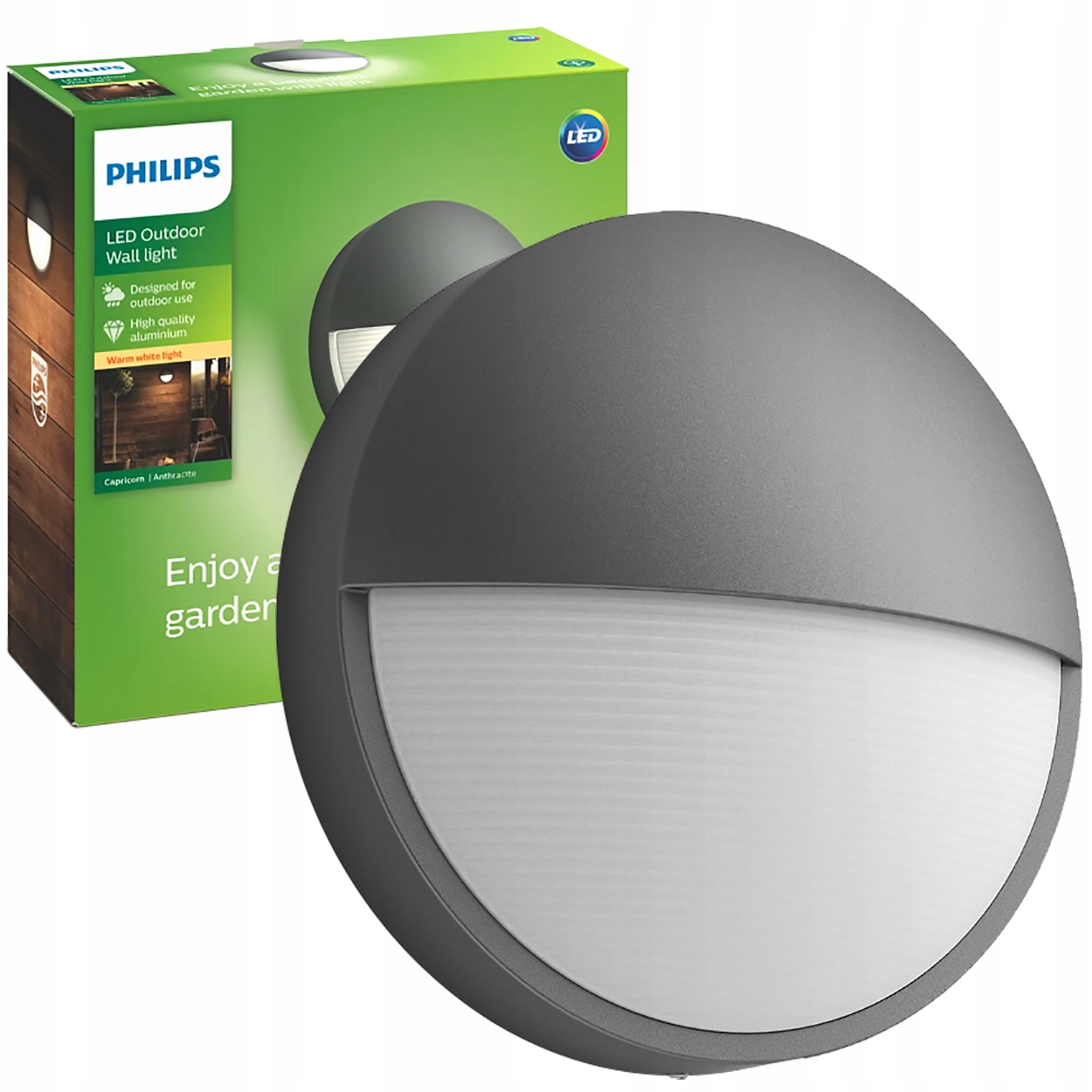 Zahradní Led lampa Fasádní venkovní svítidlo 6W Capricorn IP44 Philips