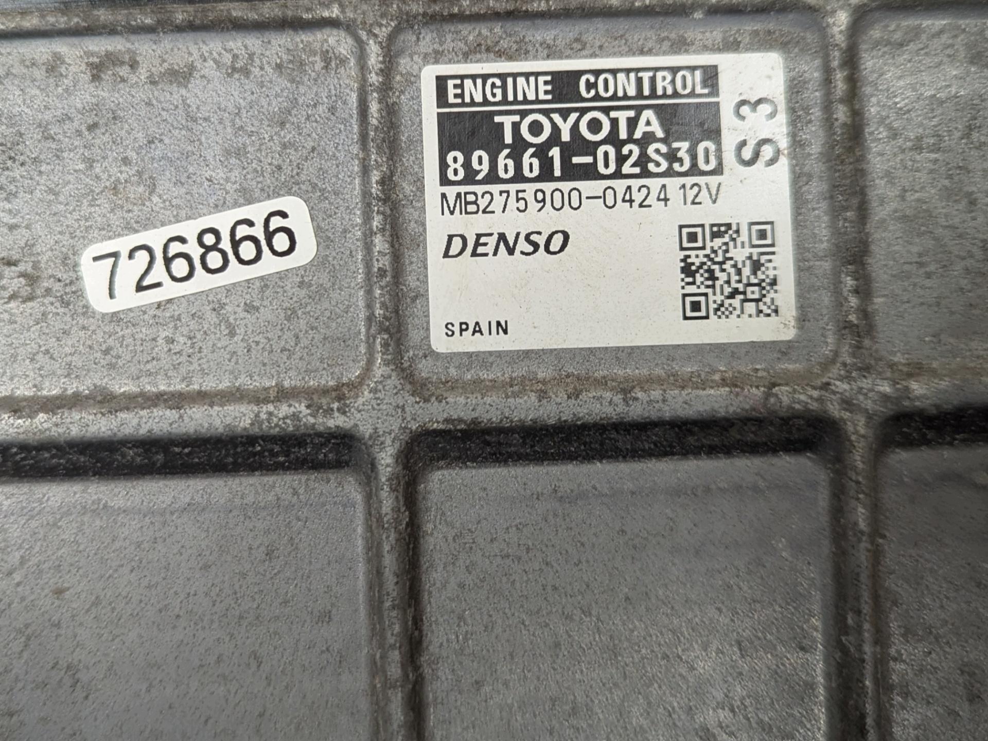 montaggio avviamento Toyota Auris 1 E150 2009 89661-02S30