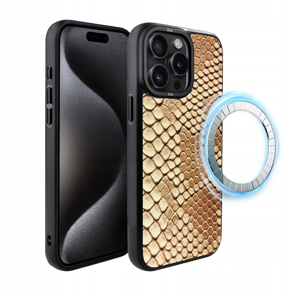Etui do iPhone 15 Pro Max Ibizu DropGuard Matt z MagSafe, Wąż