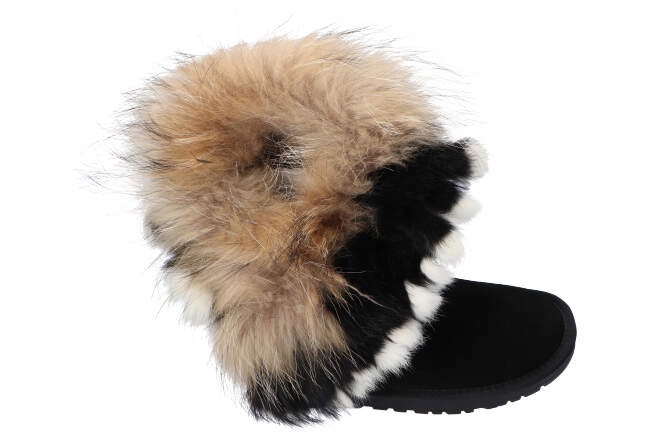 WD840 ŚNIEGOWCE EMU BUTY ZIMOWE SKÓRZANE FUTRO 37 Długość wkładki 23.7 cm