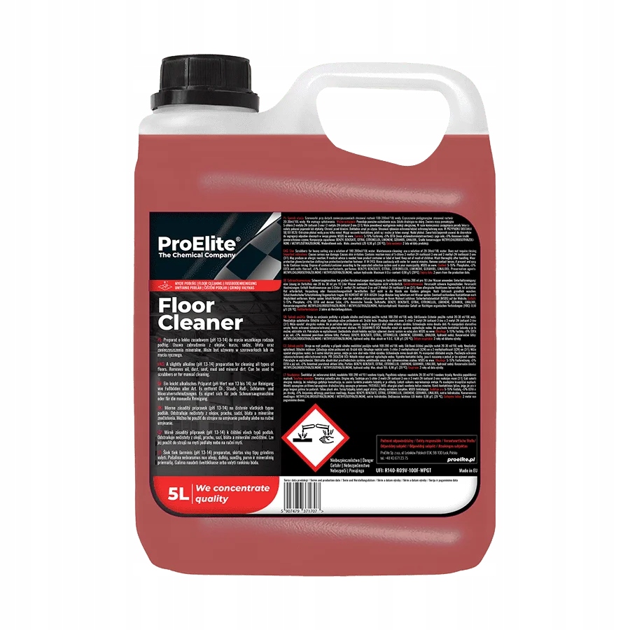 PROELITE _ FLOOR CLEANER 5L _ PROFESJONALNY KONCENTRAT DO MYCIA PODŁÓG