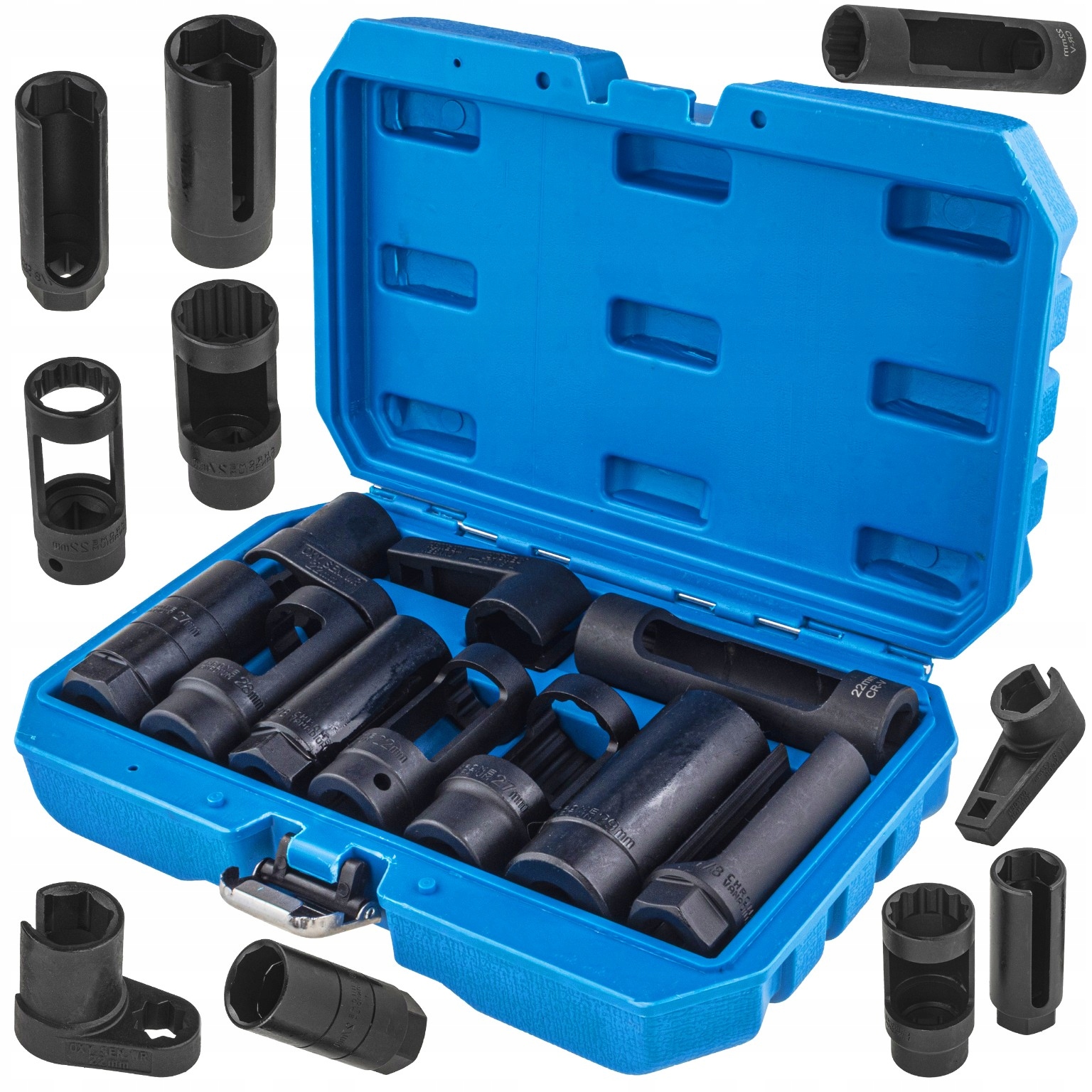 Klucze Nasadki Do Wtryskiwaczy Czujników Sondy Lambda 6-kt.-12-kt. 10 Sztuk