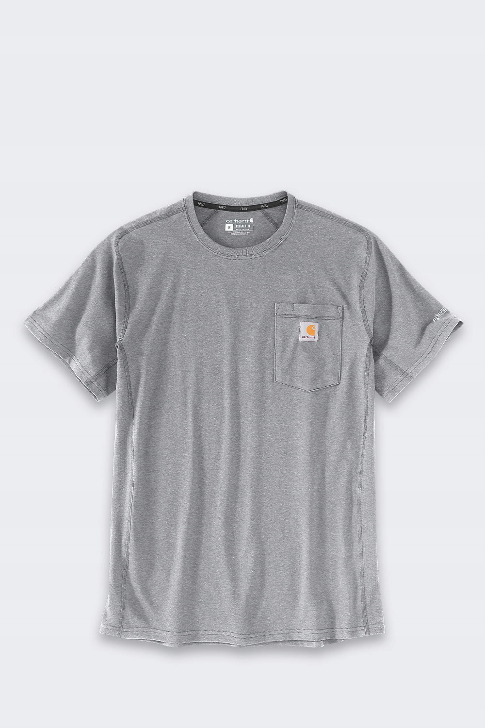 Tričko Carhartt Force Mid Pocket Heather Grey