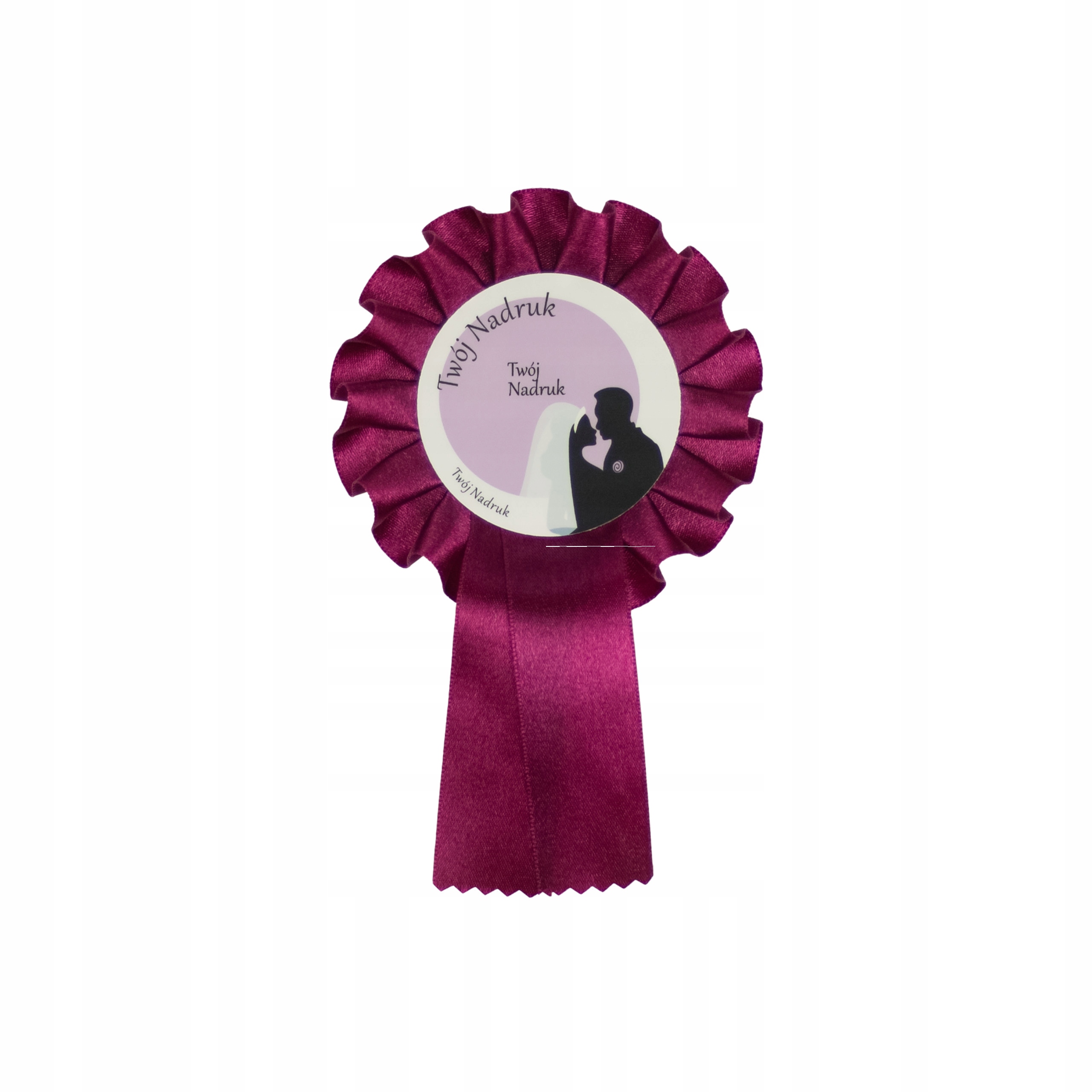 Kotylion Weselny - Amarantowy Rodzaj kotylion