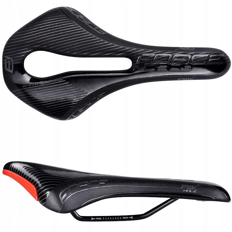 SIODEŁKO ROWEROWE FORCE RIK HOLE+ SPORT KOMFORTOWE