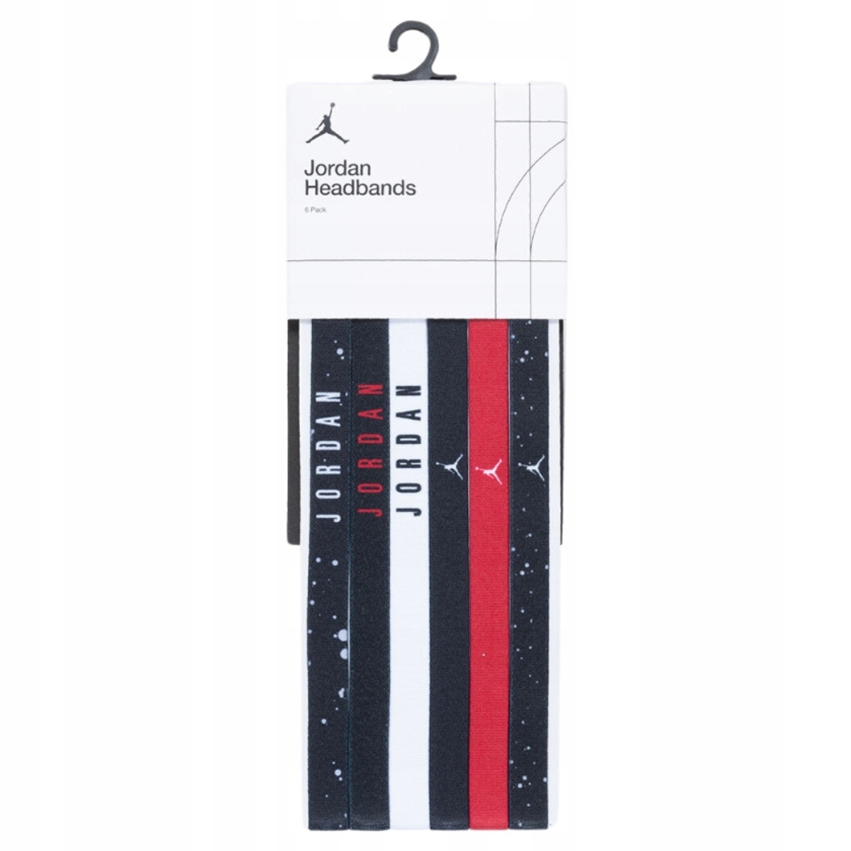 Opaski sportowe na głowę włosy Air Jordan Headbands 6 Sztuk J.100.7584.091 Kod producenta J.100.7584.091