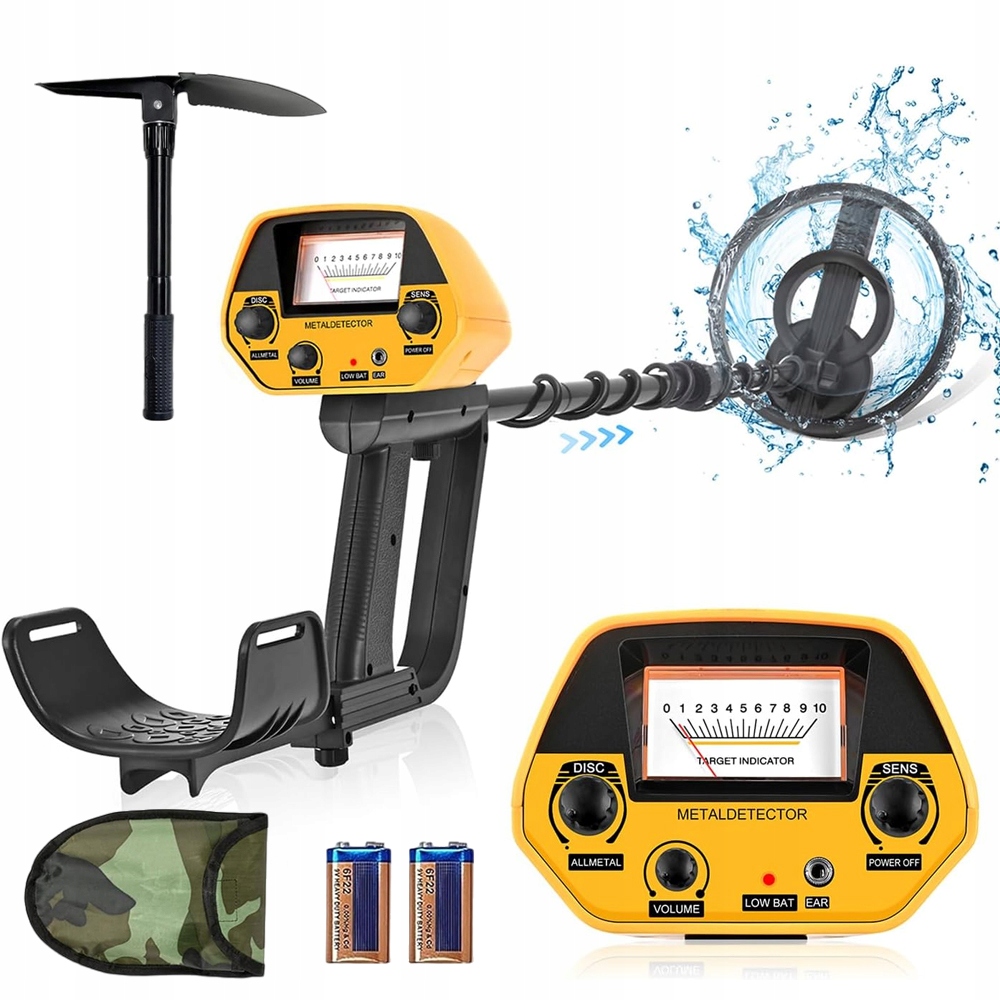 Detektor Kovů S Displejem Bdělosti 13 CM 20 CM Cívka Nastavitelný Držák