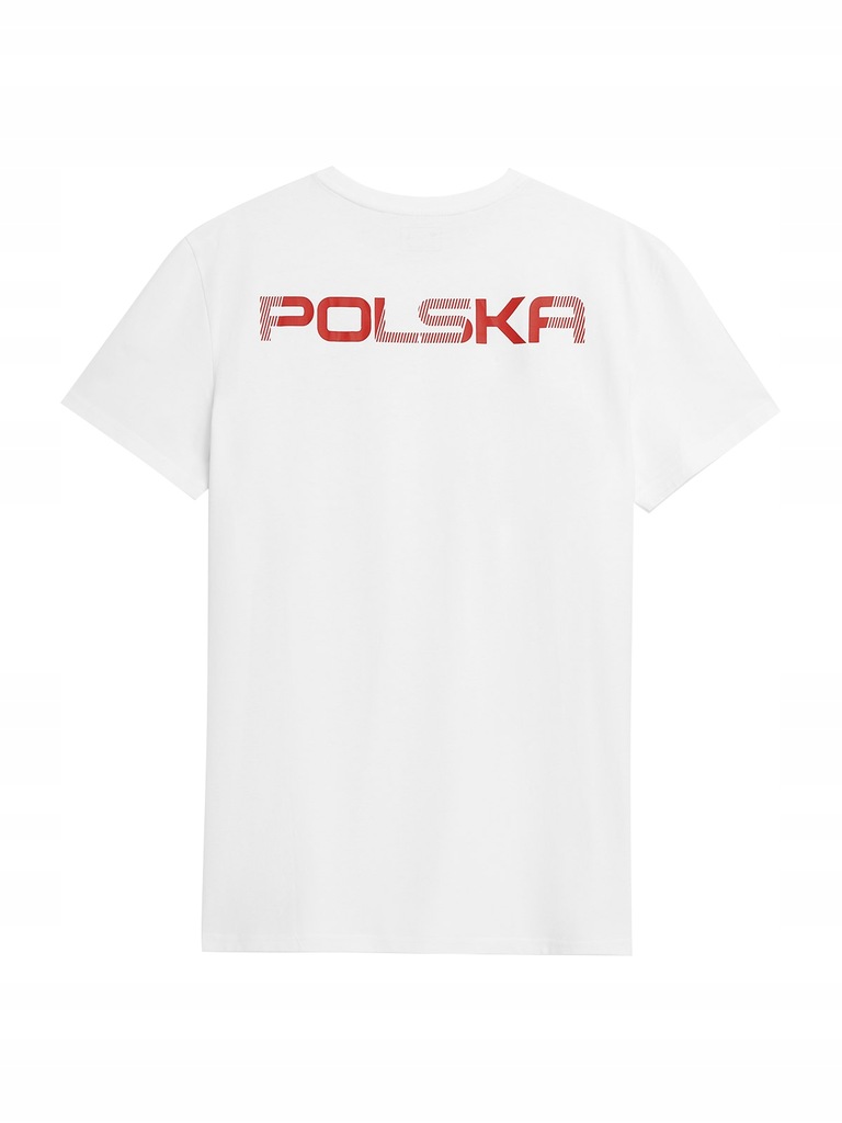 KOSZULKA KIBICA MĘSKA 4F SPORTOWA T-SHIRT BAWEŁNA Nazwa koloru producenta BIAŁY 10S