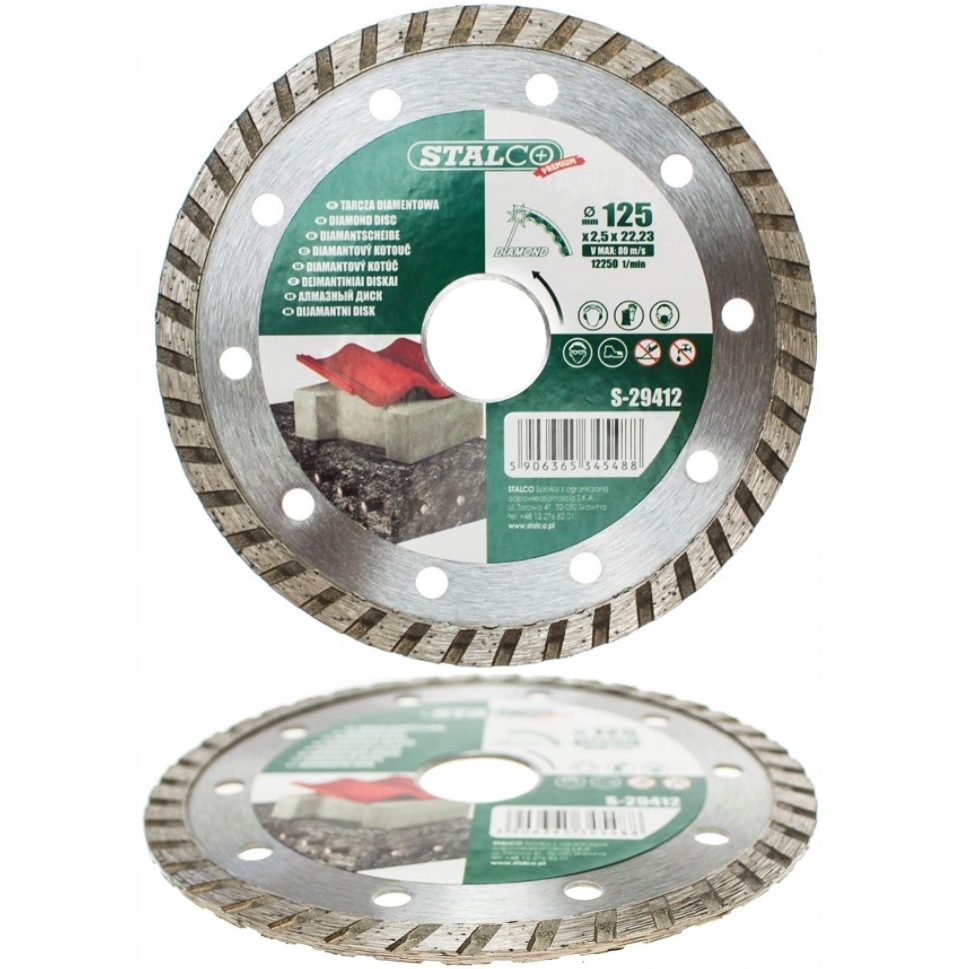 

Tarcza Diamentowa Turbo Stalco 125X2,5X22,23MM