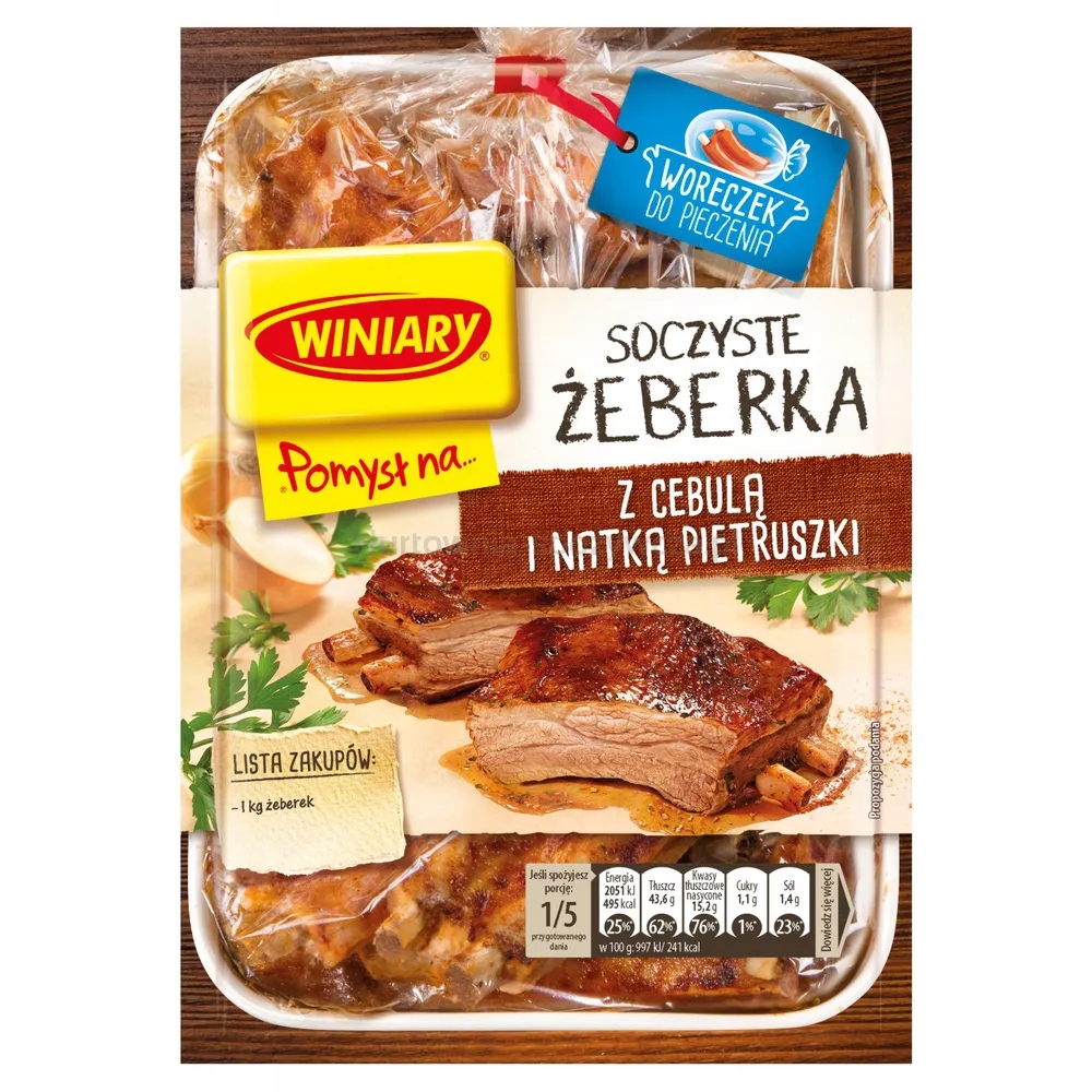 Winiary Nápad na... Šťavnaté žebírka s cibulí a petrželkou 28 g