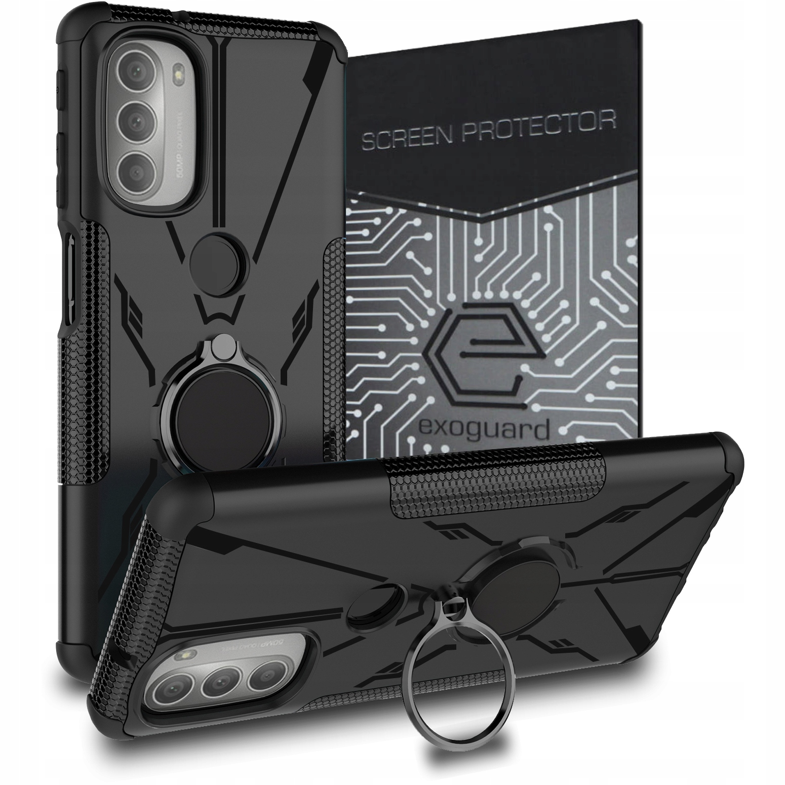 

Etui Pancerne Case Szkło do Motorola Moto G51 5G