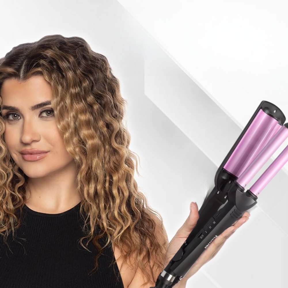 LOKÓWKA DO WŁOSÓW KEMEI FALOWNICA CERAMICZNA KARBOWNICA 55W TPC 200 Powłoka ceramiczna