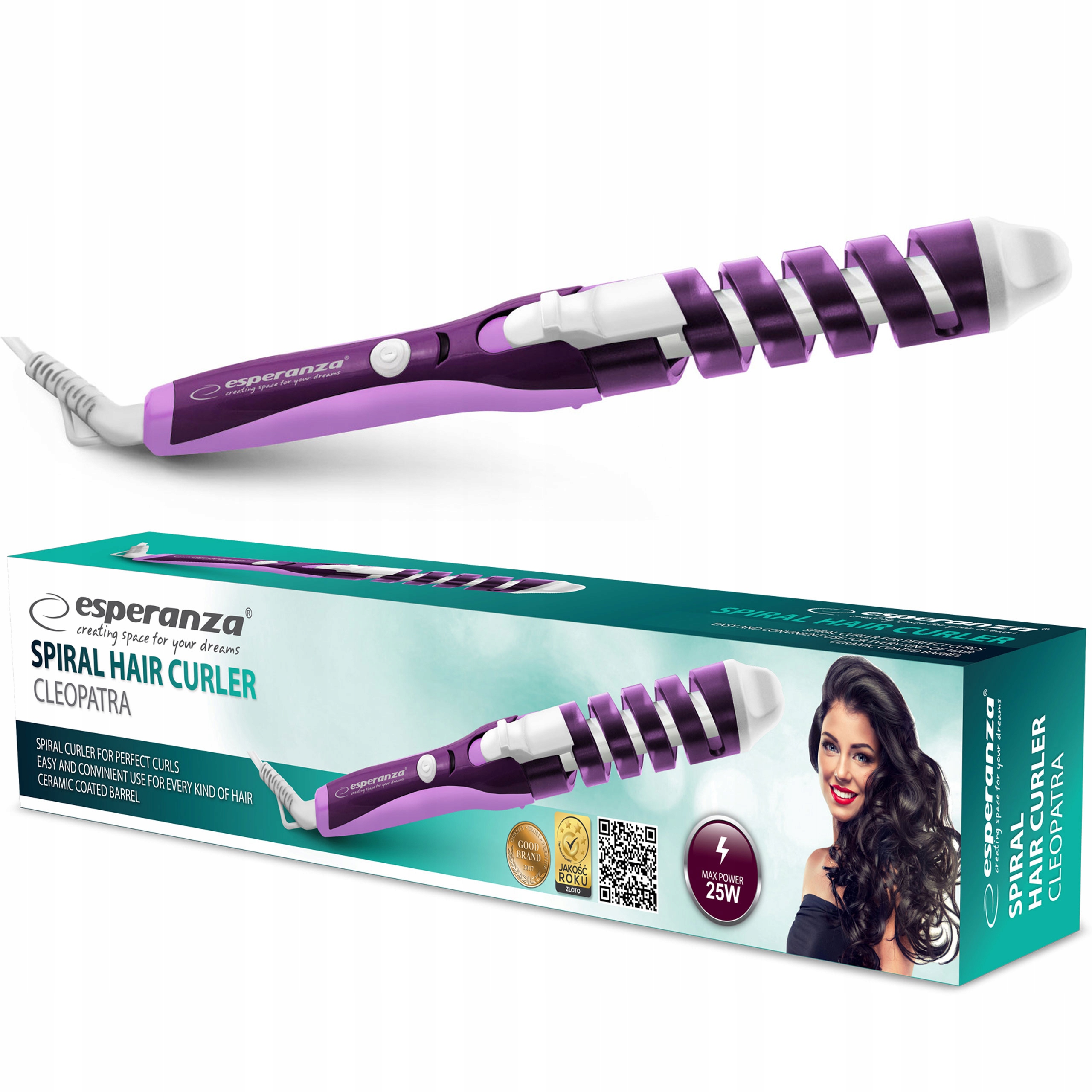 

Spiralna Ceramiczna Lokówka Do Włosów Obrotowa