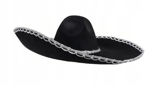 Kapelusz Sombrero meksykański 55cm SREBRNA LAMÓWKA DUŻY