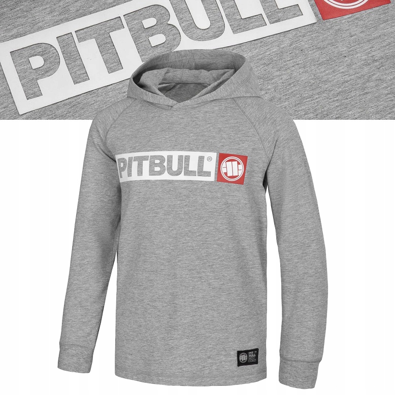 

Bluza Dziecięca Cienka z kapturem Pitbull Bawełna