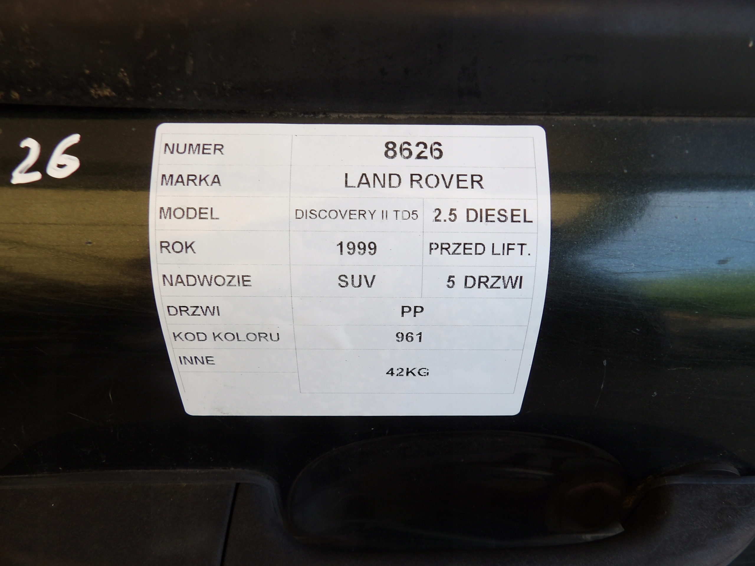 Land Rover Discovery II TD5 - door front right