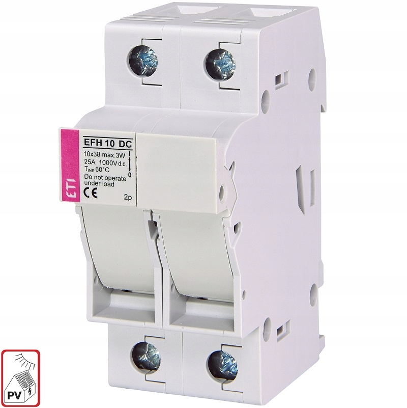 

Podstawa bezpiecznikowa Efh 10 DC 2P 002540203 Eti