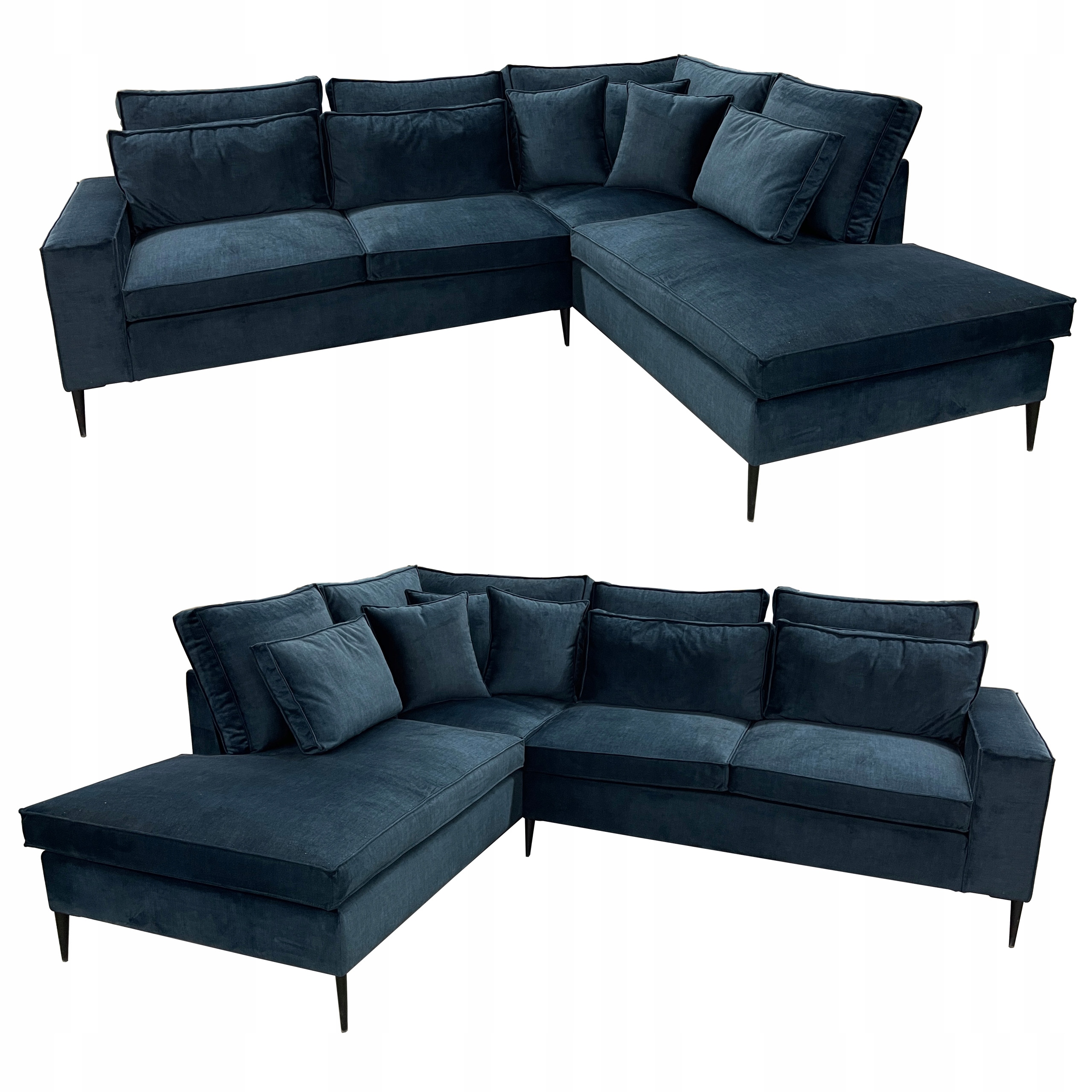 Rohová Sedací Souprava Eris Vysoké nohy 15 cm Volné polštáře Hr