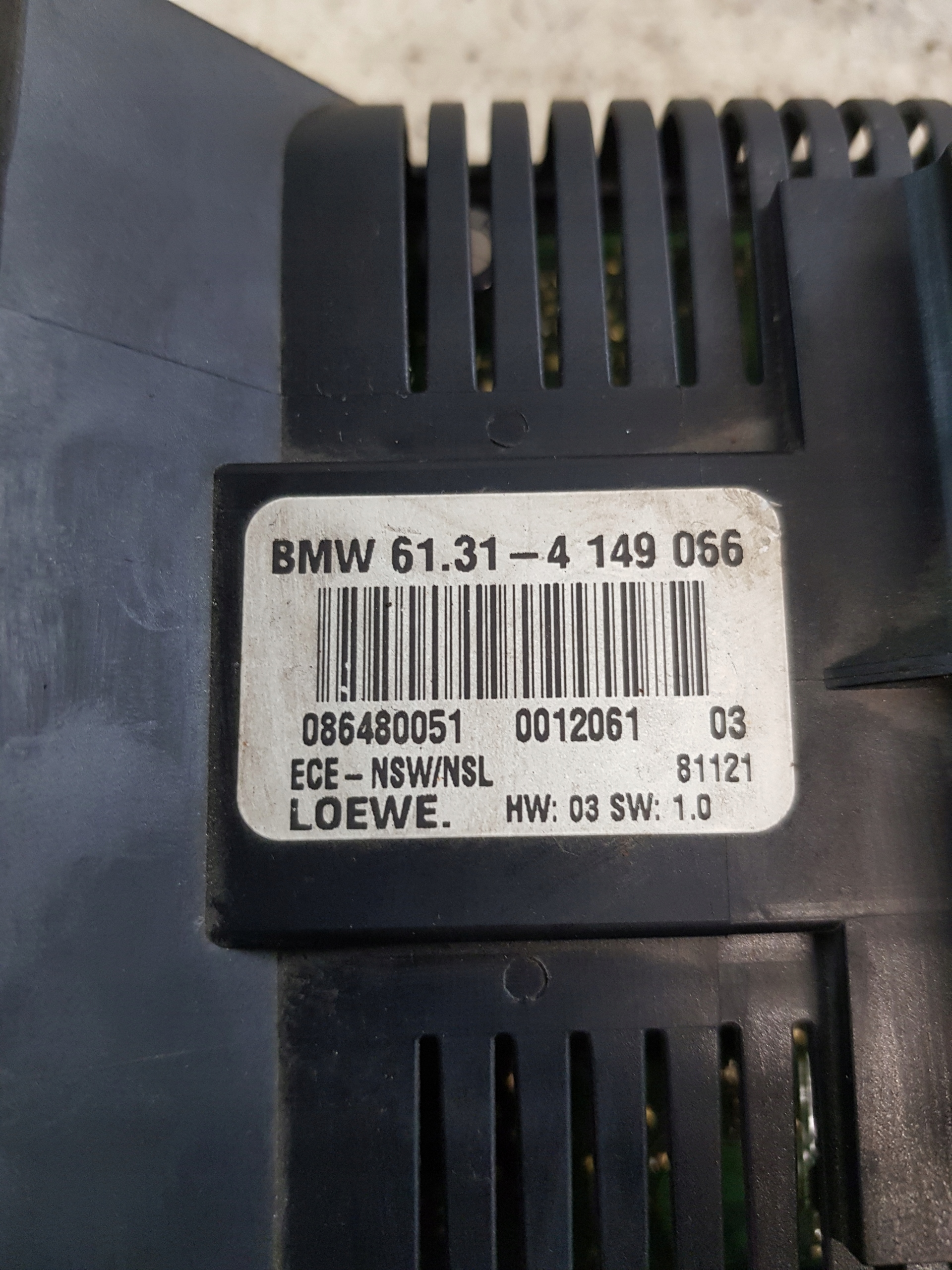 BMW 3 E46 PRZEDLIFT Interruttore comando luci 61314149066