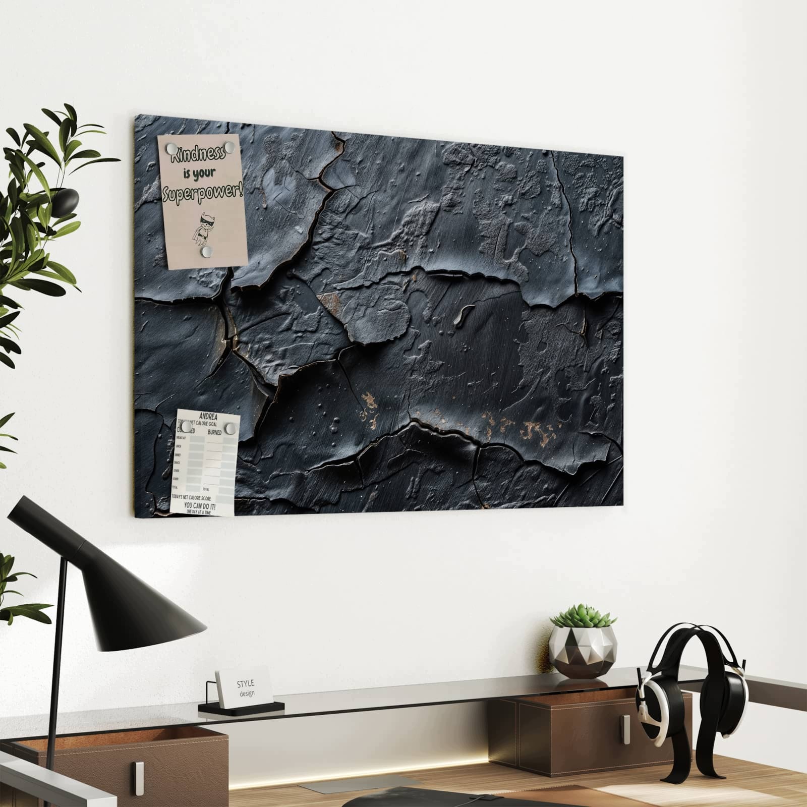 Magnetická tabule Popraskané Struktura 60 × 40 cm