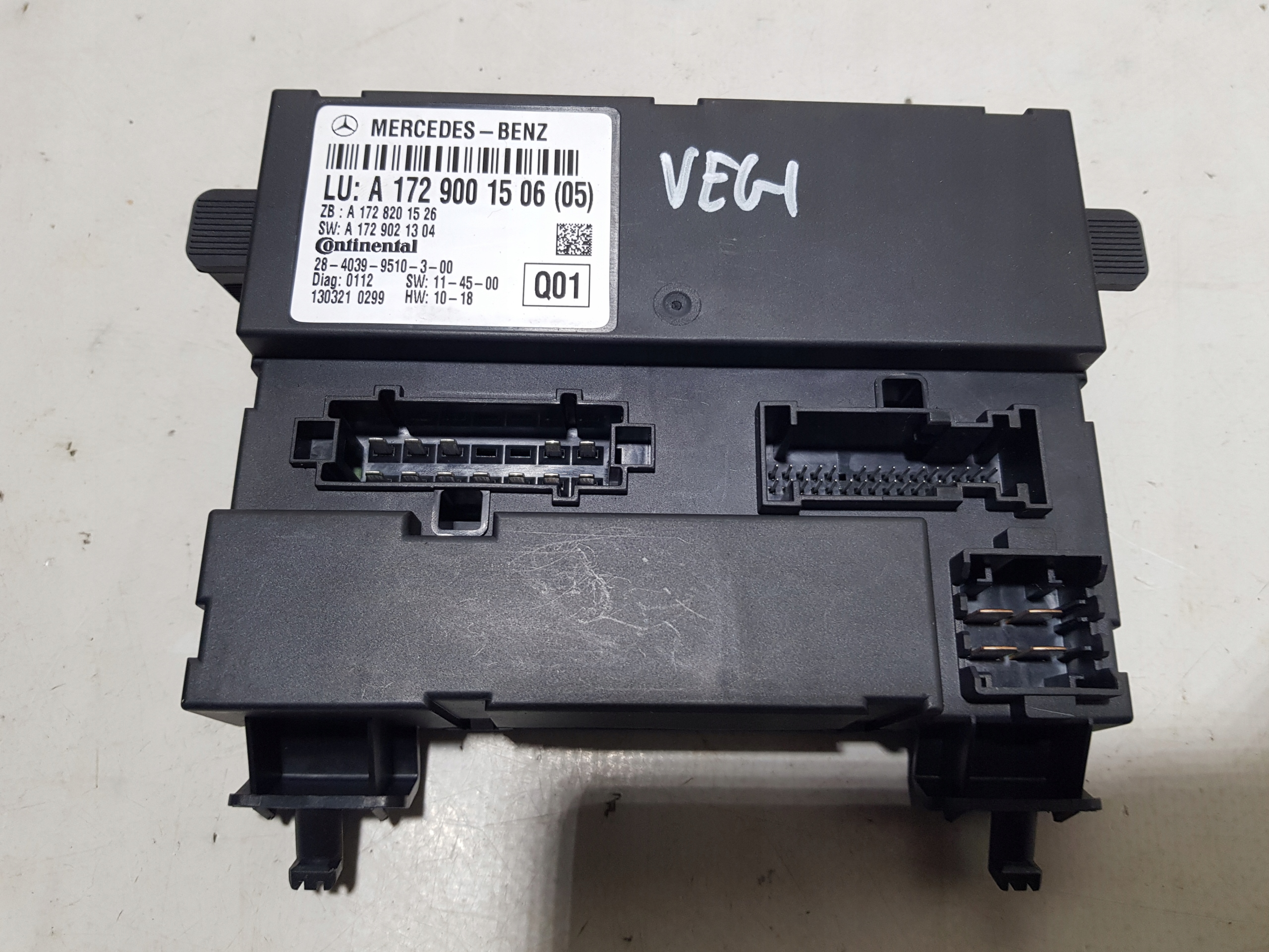 MERCEDES SLK R172 SLC W172 module control unit roofs A1729001506