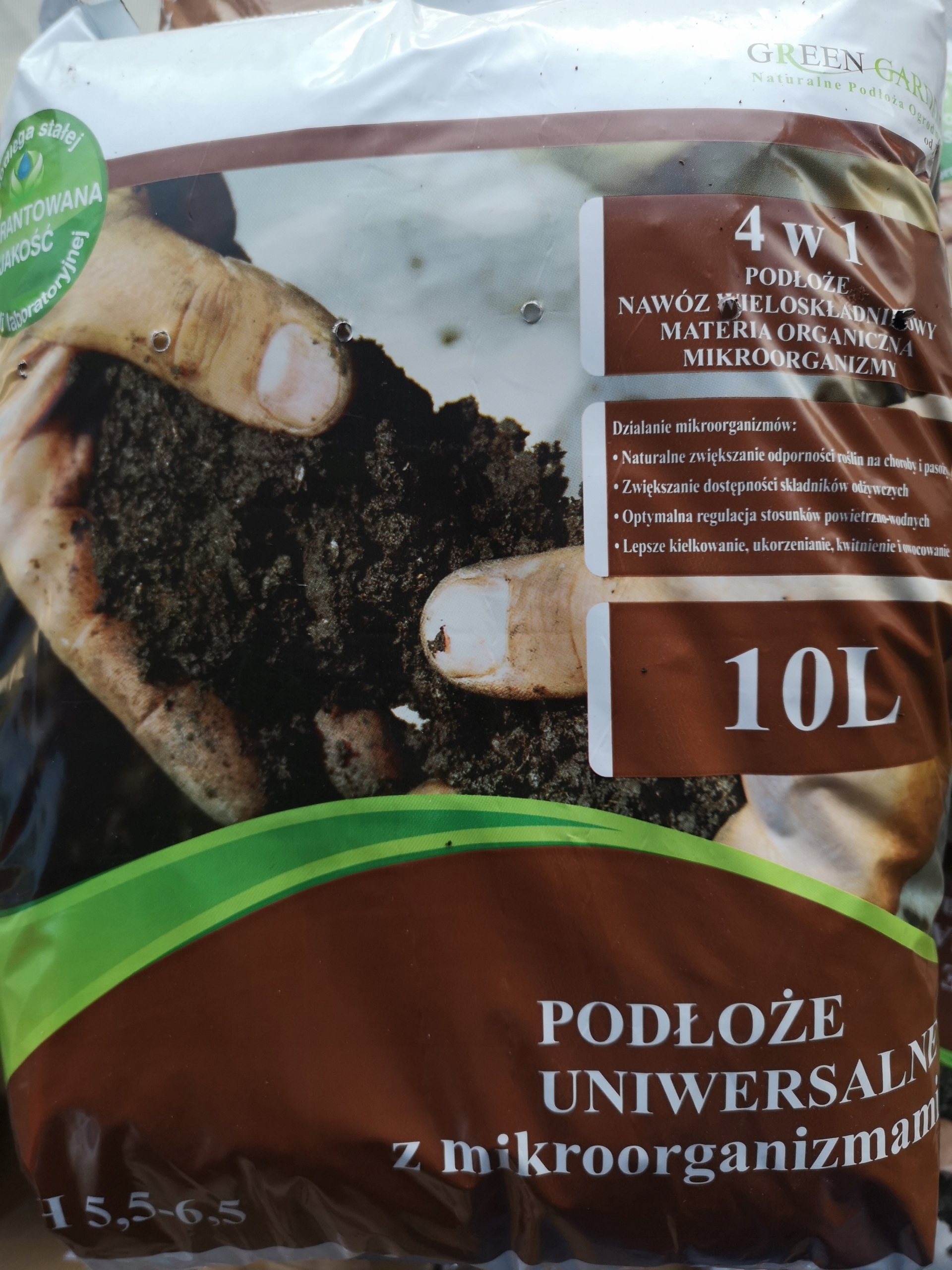 

Podłoże uniwersalne 5,5-6,5 Ph mikroorganizmy 10L