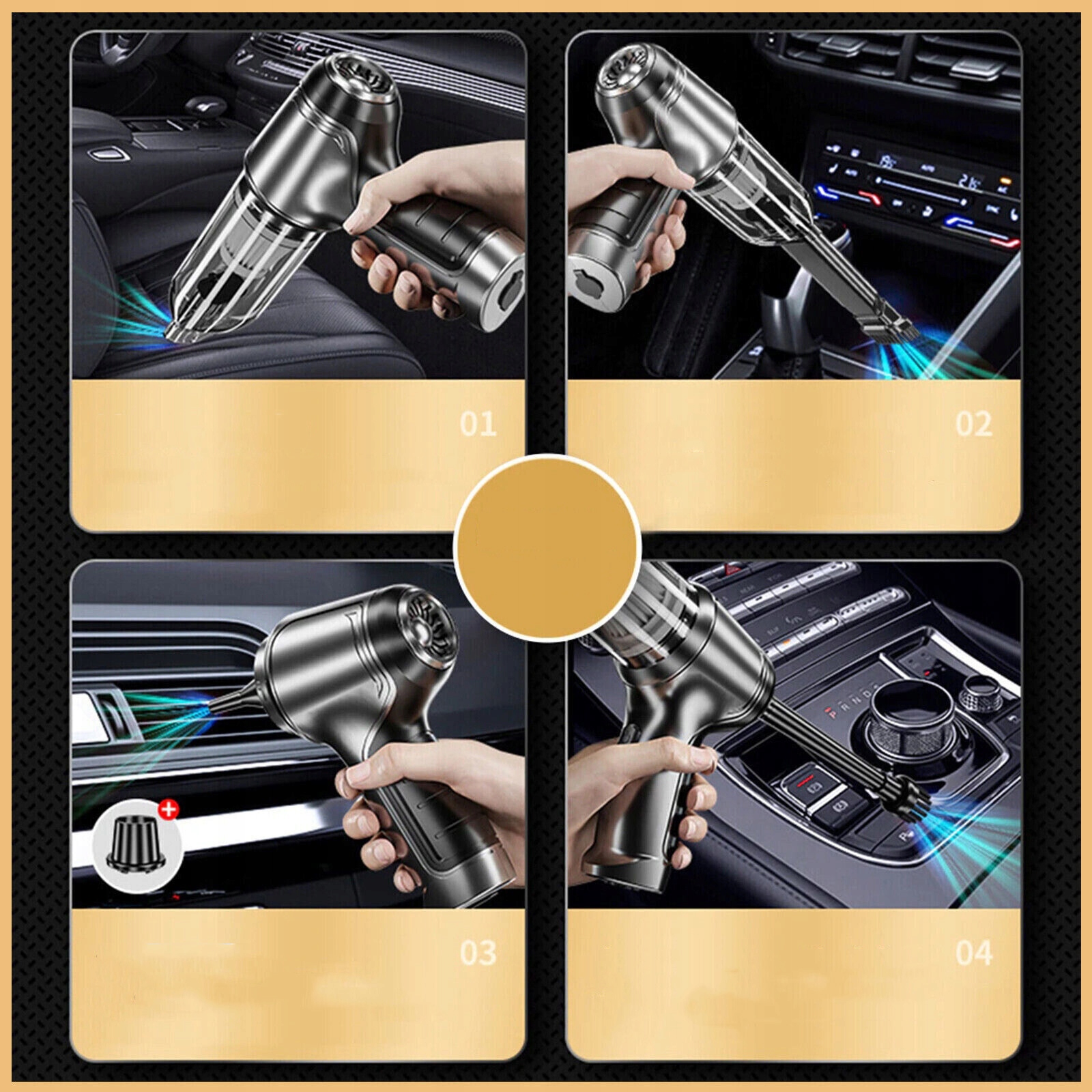 120 W MOCNY ODKURZACZ RĘCZNY I DMUCHAWA, BEZPRZEWODOWY, DO SAMOCHODOWY EAN (GTIN) 0889328773601